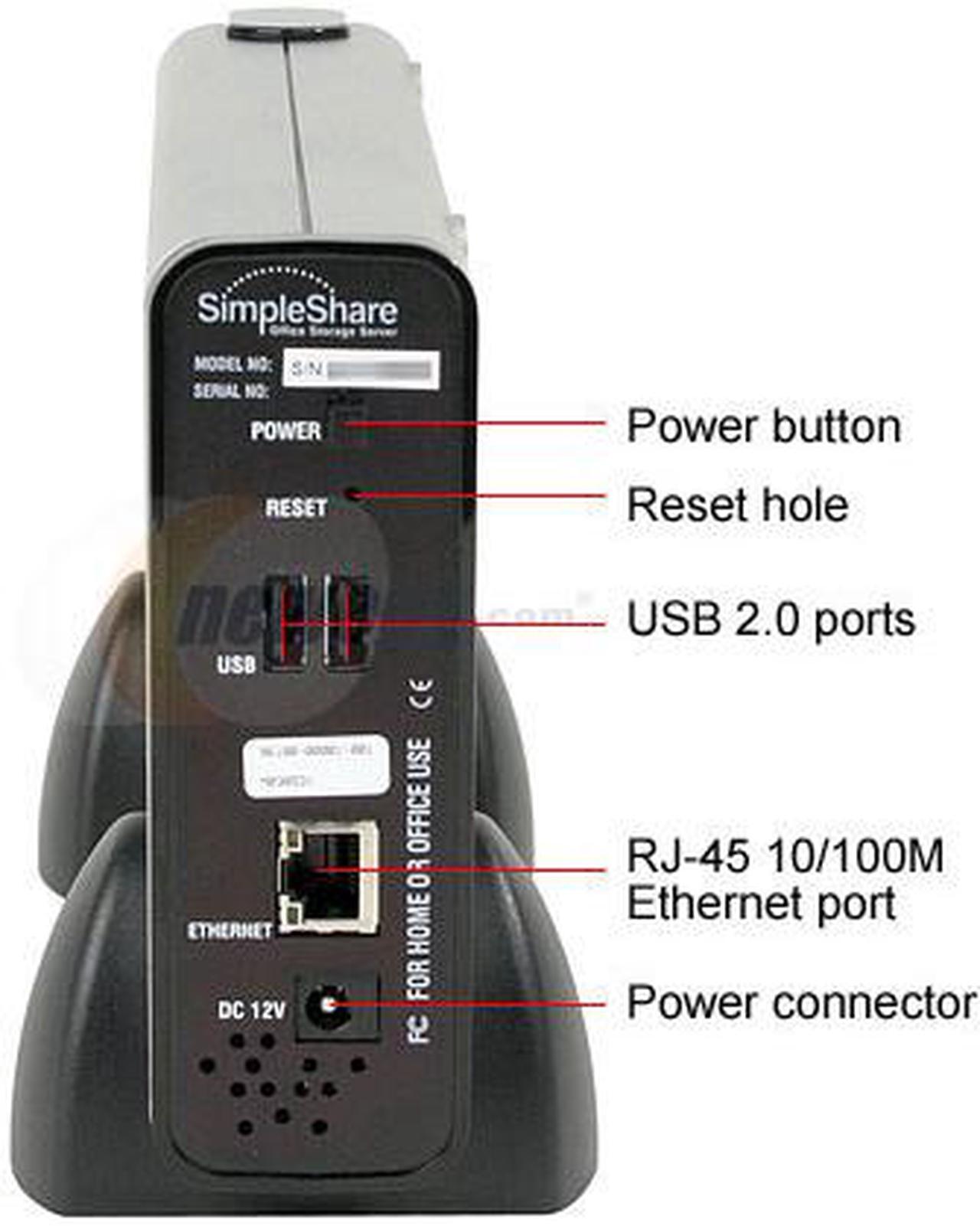 Alt view image 4 of 6 - SimpleTech STI-NAS/160 160GB SimpleShare Network Attached Storage