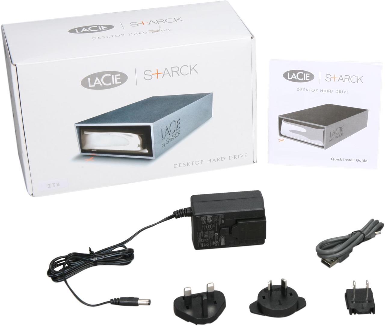 Alt view image 5 of 5 - LaCie Starck 2TB USB 2.0 3.5" External Hard Drive 301889KUA