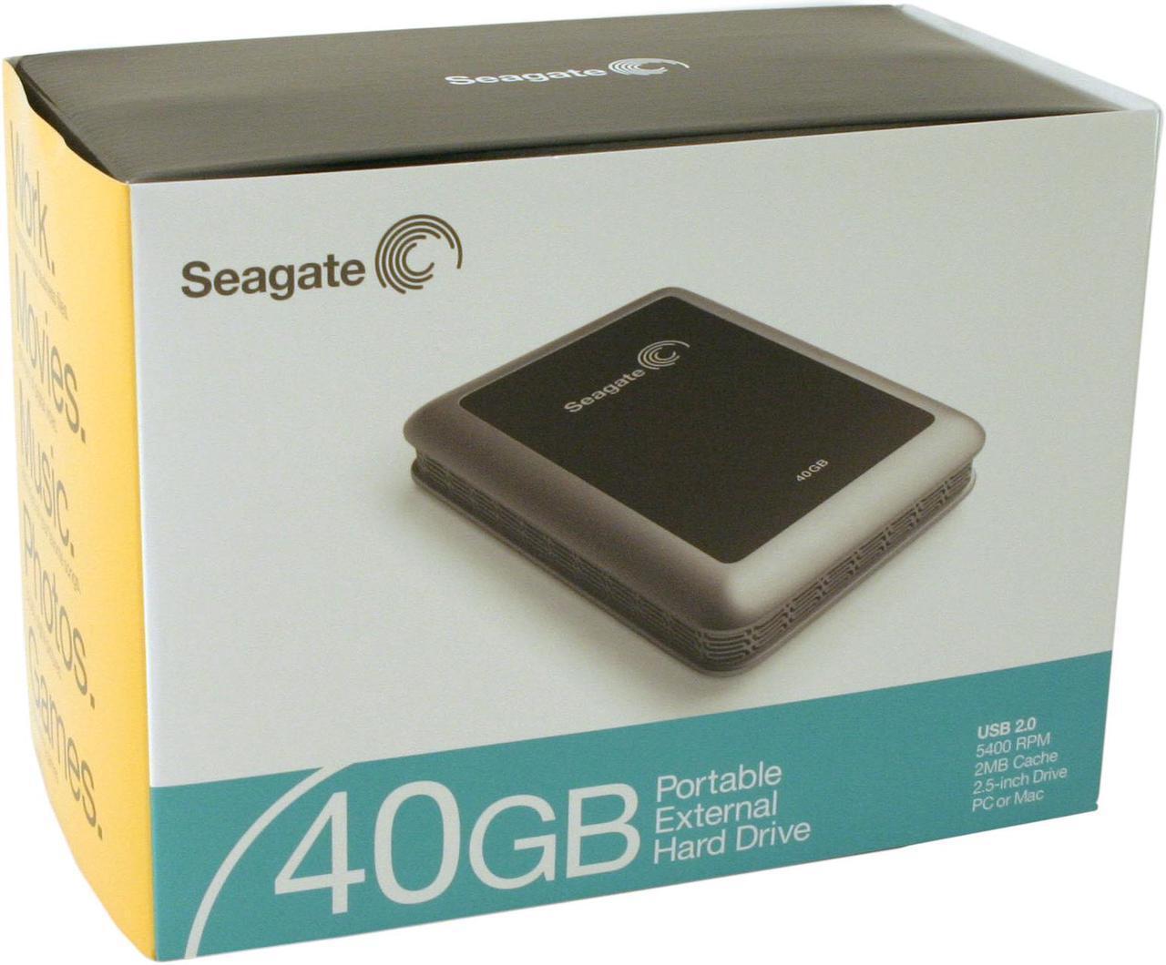 Alt view image 3 of 3 - Seagate 40GB USB 2.0 2.5" External Hard Drive ST940801U2-RK