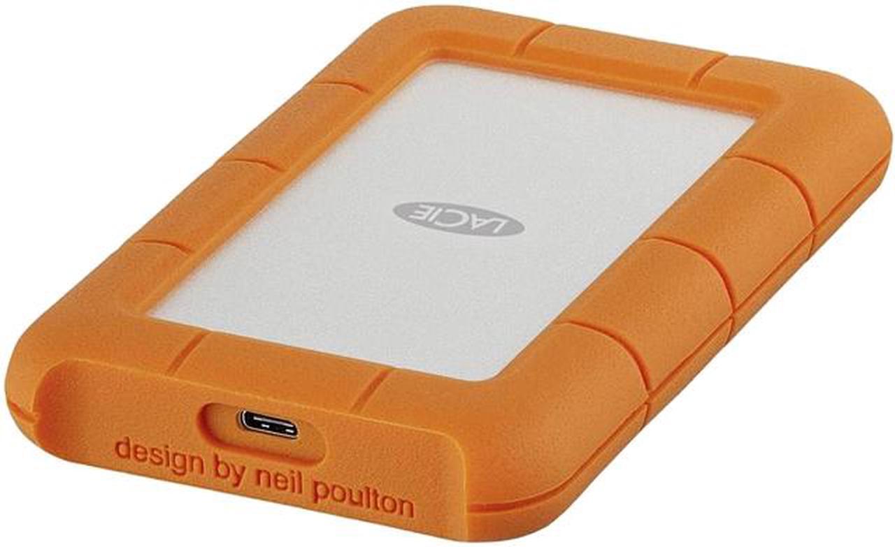 LaCie 2TB Rugged USB-C Portable Hard Drive 1 x USB-C 3.1 Model STFR2000800 Orange