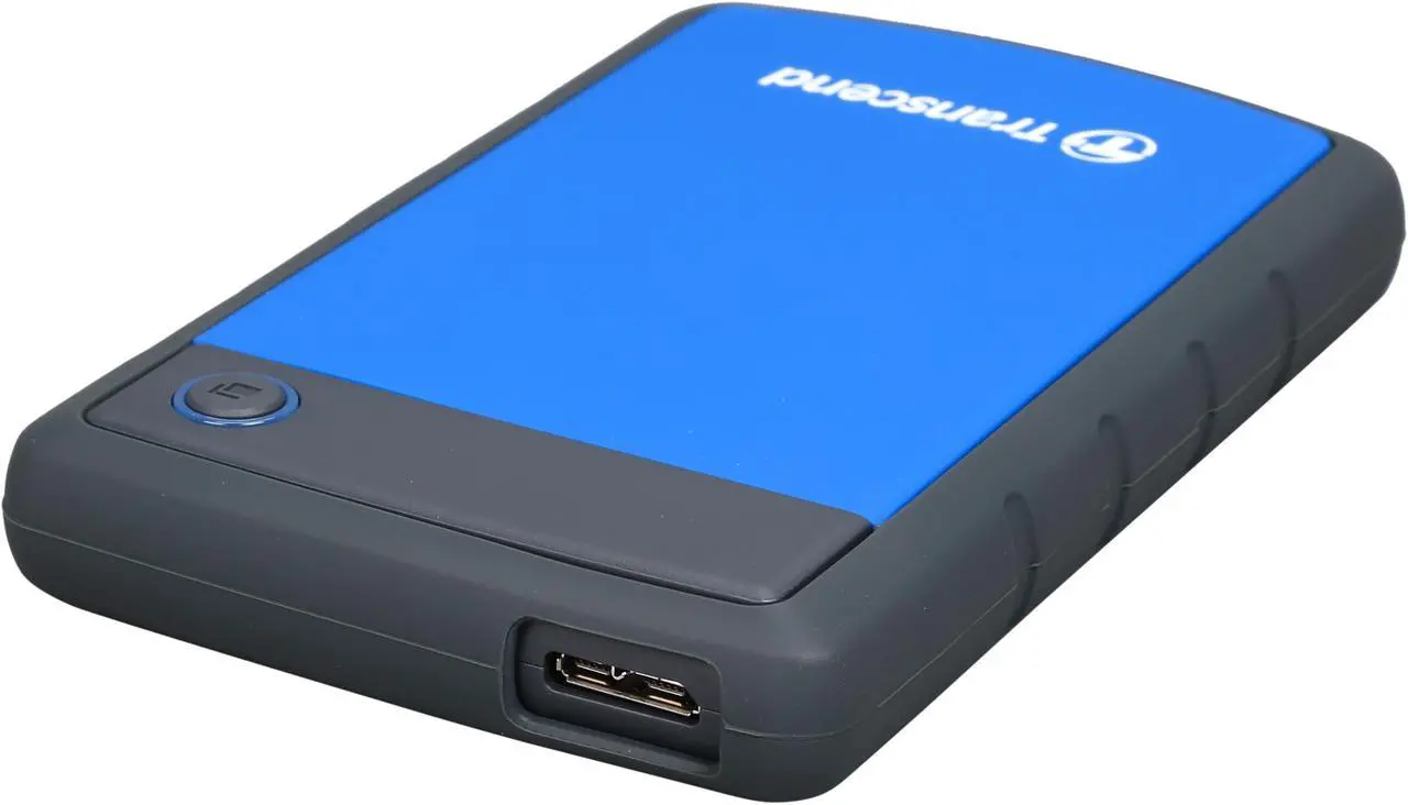 Main image of Transcend 1TB StoreJet 25H3 Military-grade Shock Resistance Portable External Hard Drive USB 3.0 Model TS1TSJ25H3B Blue