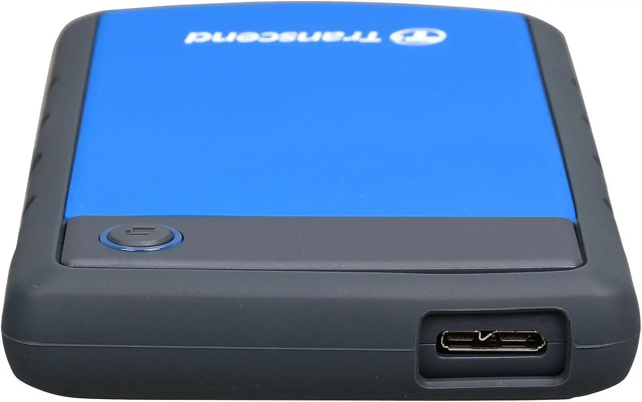 Alt view image 6 of 6 - Transcend 1TB StoreJet 25H3 Military-grade Shock Resistance Portable External Hard Drive USB 3.0 Model TS1TSJ25H3B Blue