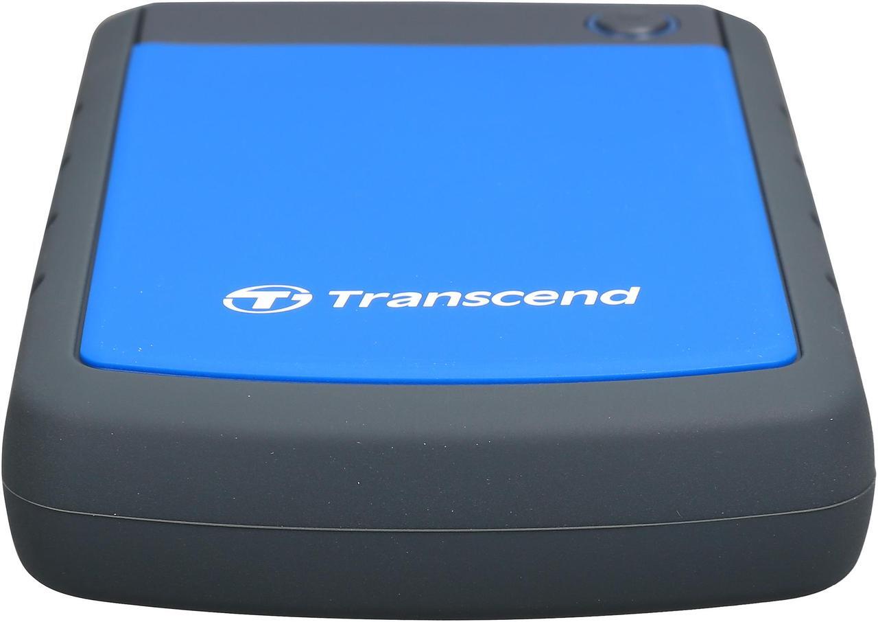 Alt view image 3 of 5 - Transcend 2TB StoreJet 25H3 Military-grade Shock Resistance Portable External Hard Drive USB 3.0 Model TS2TSJ25H3B Blue