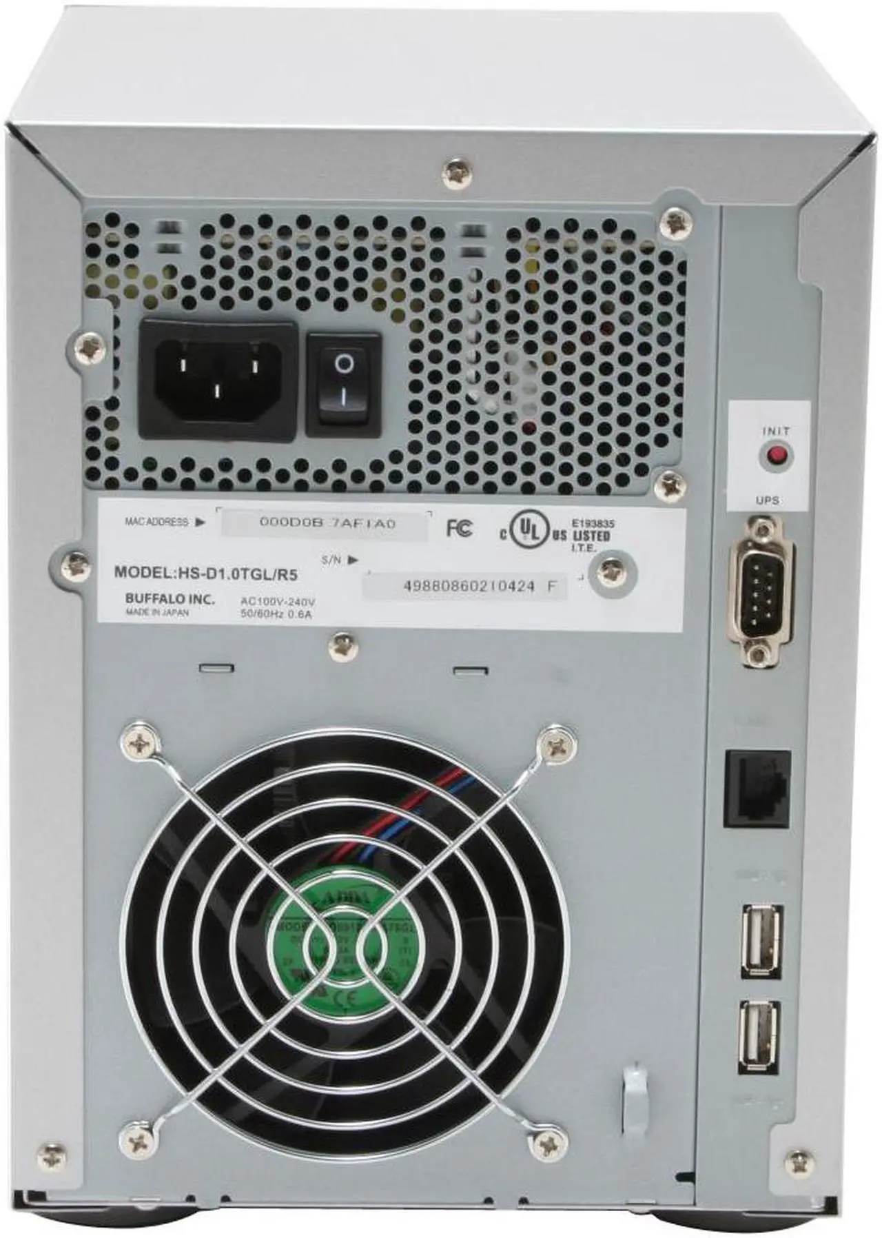 Alt view image 3 of 5 - BUFFALO HS-D2.0TGL/R5 2TB TeraStation Home Server NAS