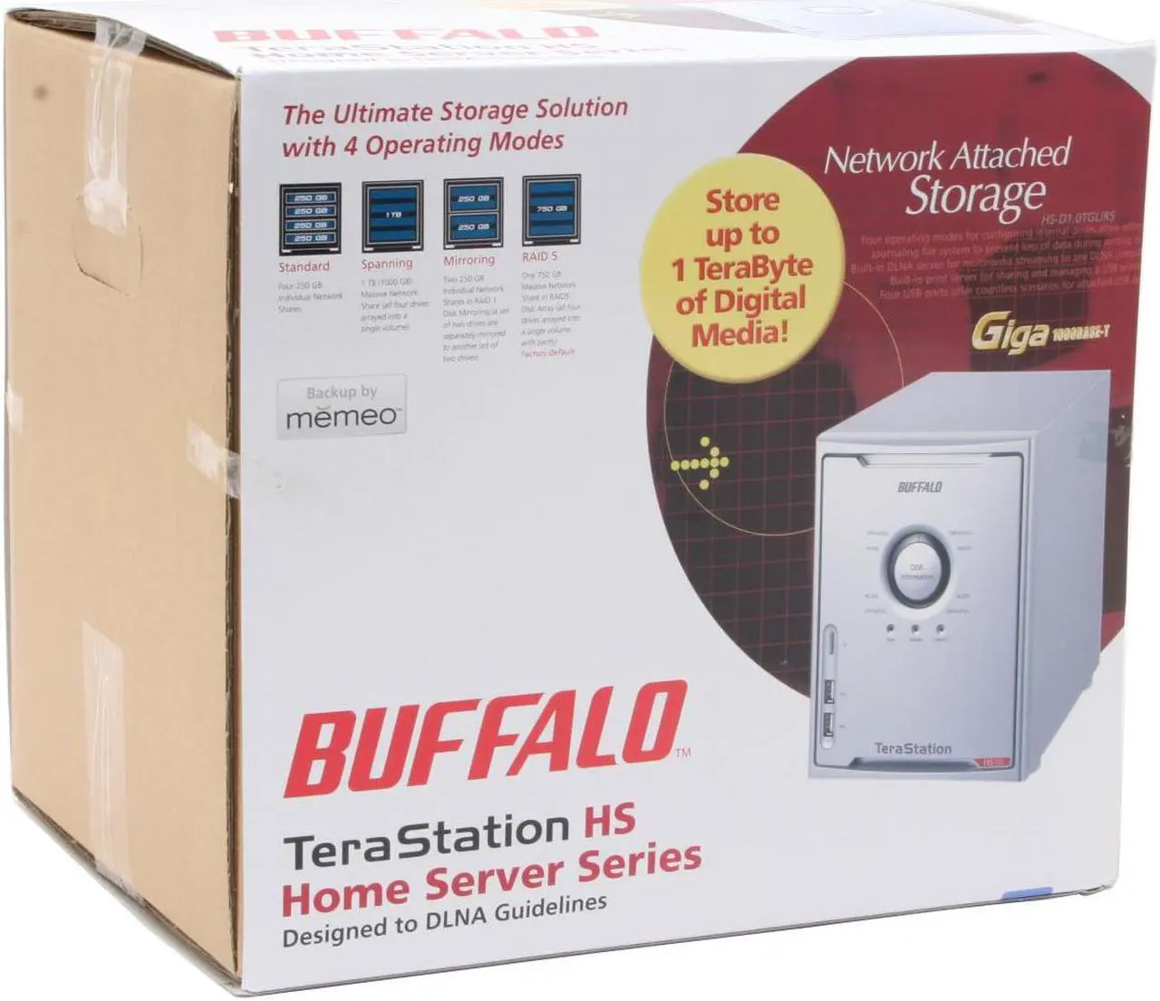 Alt view image 5 of 5 - BUFFALO HS-D2.0TGL/R5 2TB TeraStation Home Server NAS