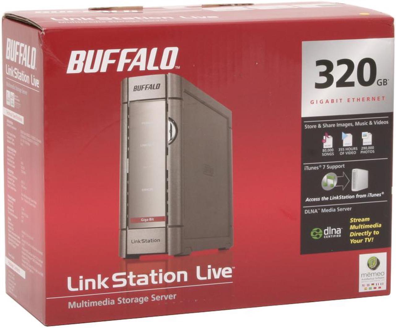 Alt view image 7 of 7 - BUFFALO HS-DH320GL 320GB LinkStation Live Multimedia Storage Server