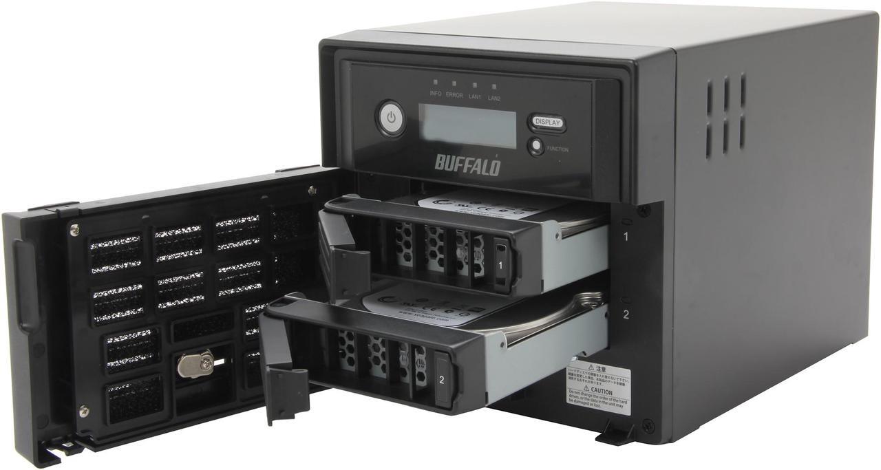 Alt view image 5 of 6 - BUFFALO TeraStation 5200 2-Bay 2 TB (2 x 1 TB) RAID NAS & iSCSI Unified Storage - TS5200D0202