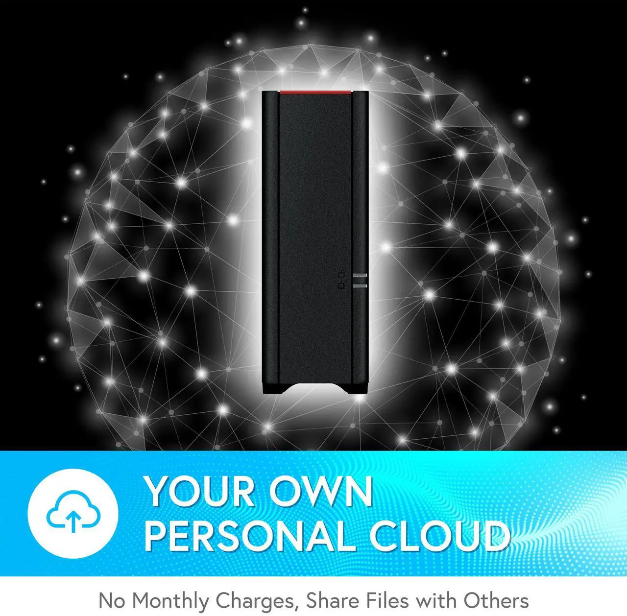 Alt view image 4 of 10 - BUFFALO LinkStation 210 1-Bay Personal Cloud Network Storage 2TB (1x2TB) with Hard Drives Included
