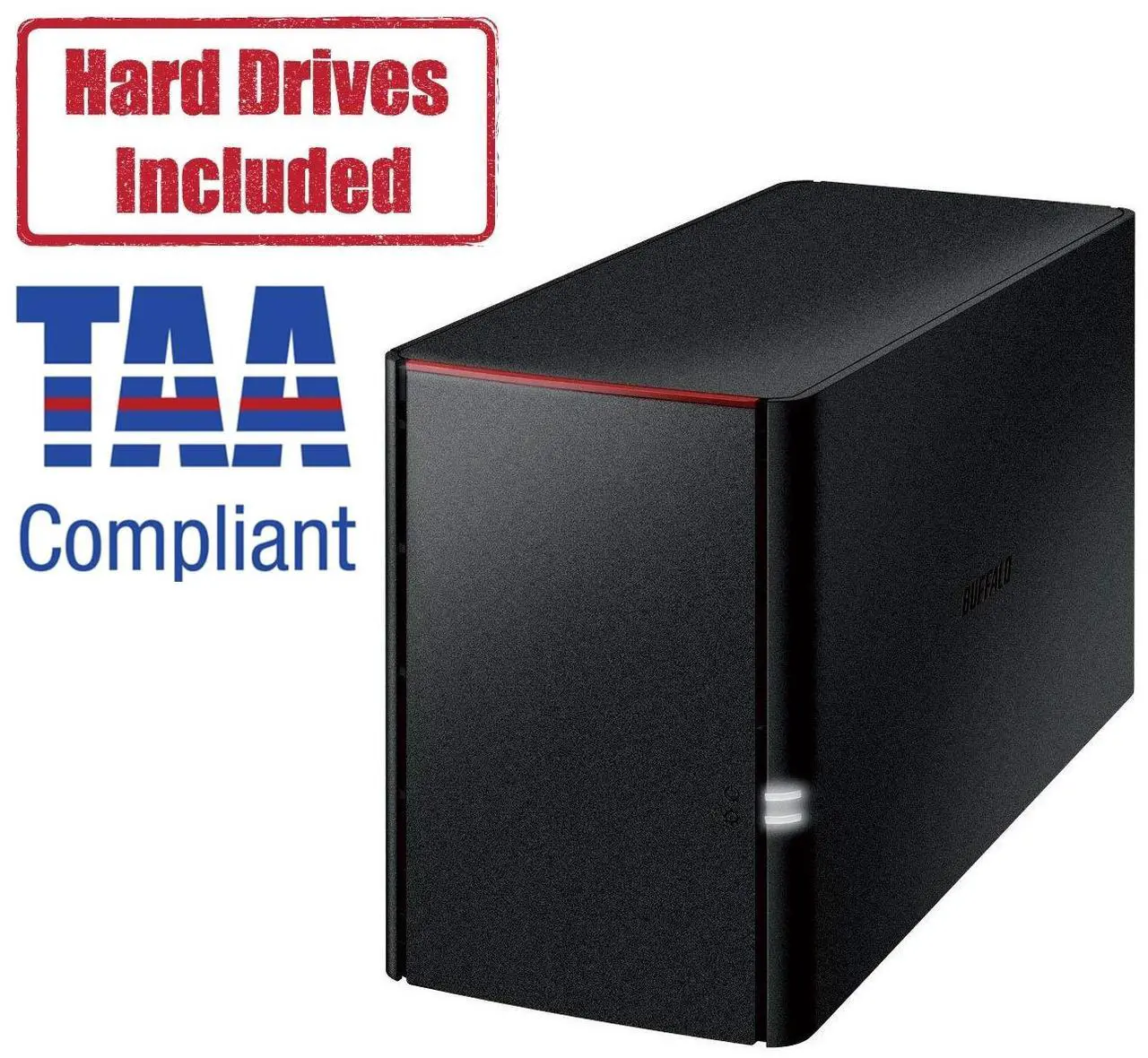 Main image of BUFFALO LinkStation 220 2-Bay Personal Cloud Network Storage 4TB (2x2TB) with Hard Drives Included
