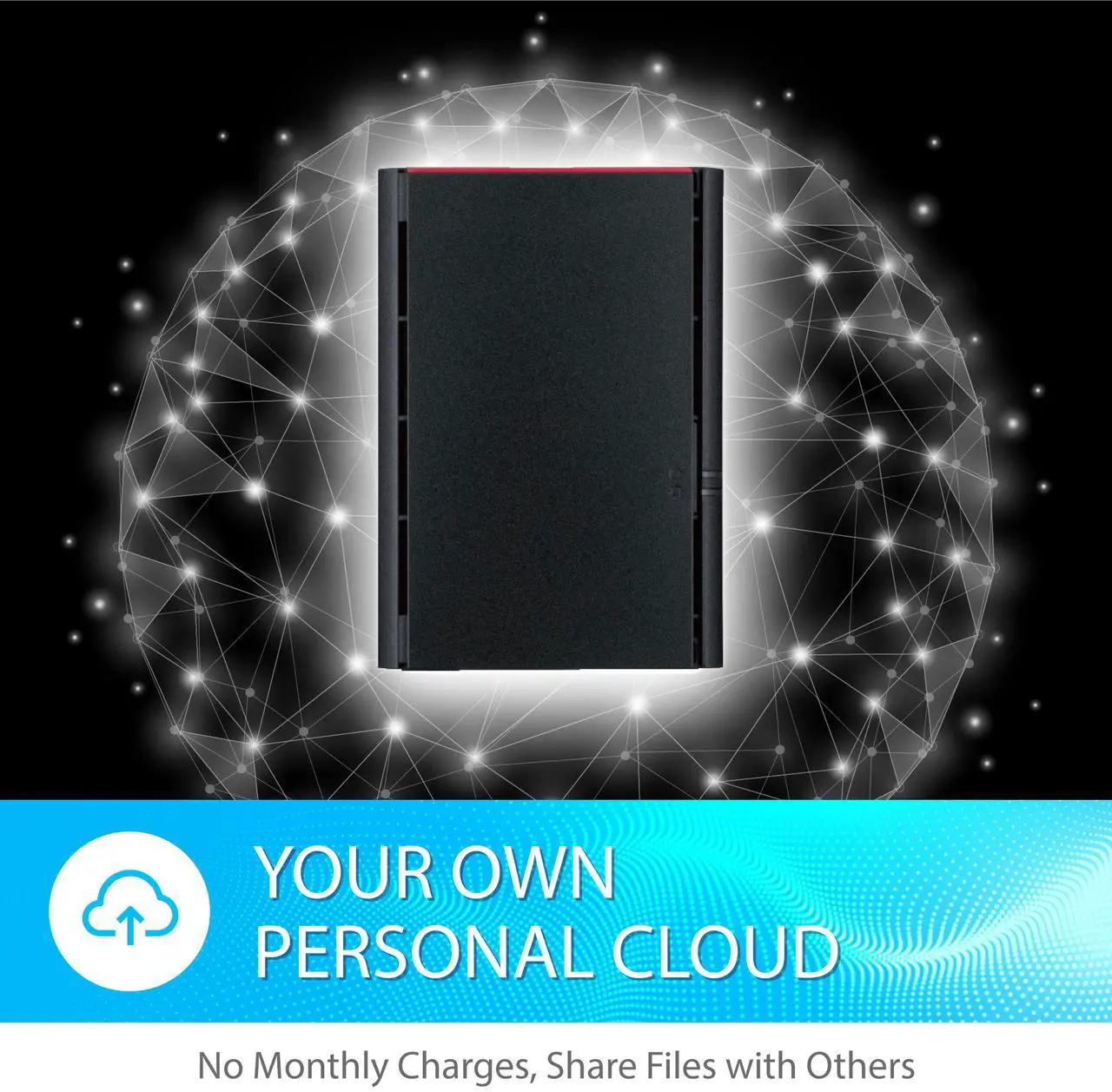 Alt view image 4 of 11 - BUFFALO LinkStation 220 2-Bay Personal Cloud Network Storage 4TB (2x2TB) with Hard Drives Included