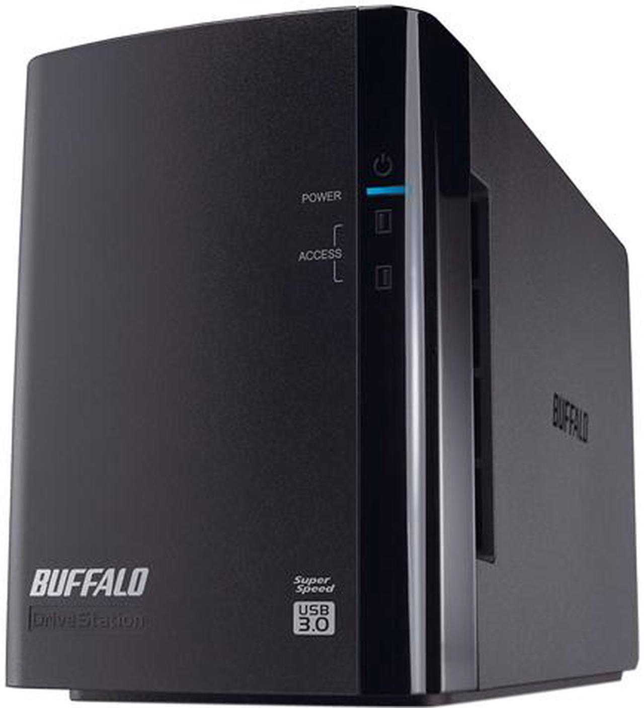 BUFFALO DriveStation Duo 8TB (2 x 4 TB) USB 3.0 High Performance RAID Array with Optimized Hard Drives HD-WH8TU3R1 Black