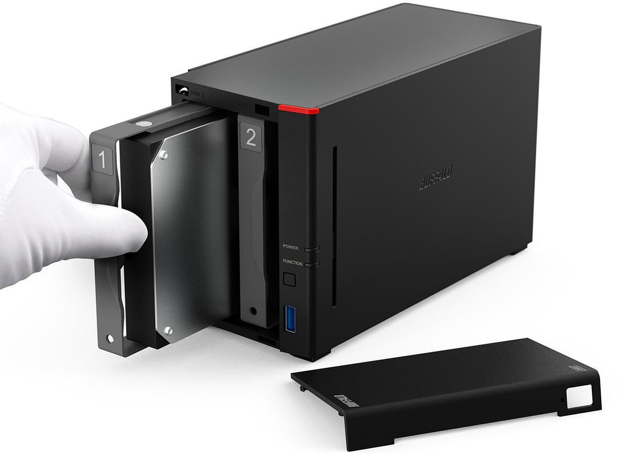 Alt view image 8 of 10 - BUFFALO LinkStation SoHo 720 2-Bay Professional Office NAS 4TB (2x2TB) with Hard Drives Included