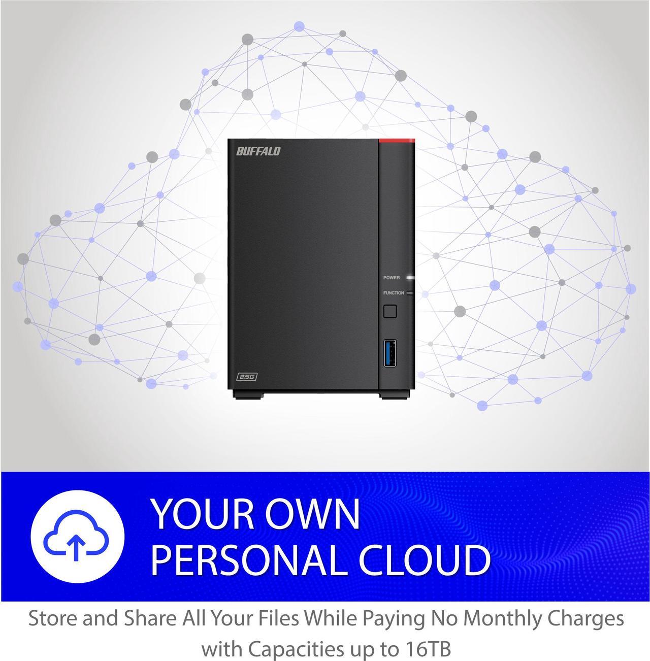 Alt view image 2 of 10 - BUFFALO LinkStation SoHo 720 2-Bay Professional Office NAS 4TB (2x2TB) with Hard Drives Included