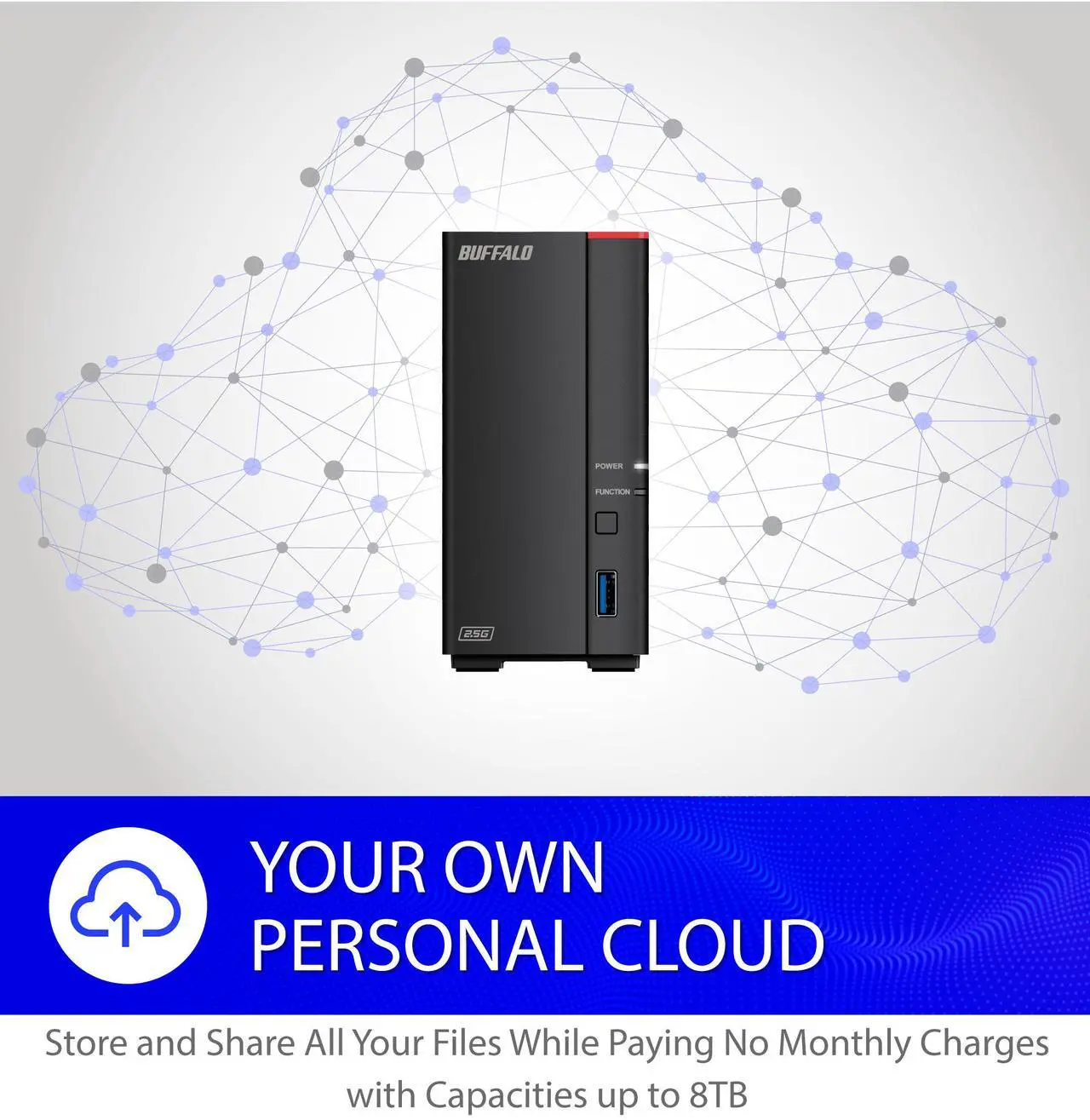 Alt view image 5 of 11 - BUFFALO LinkStation 710 1-Bay Professional Network Storage 4TB (1x4TB) with Hard Drives Included
