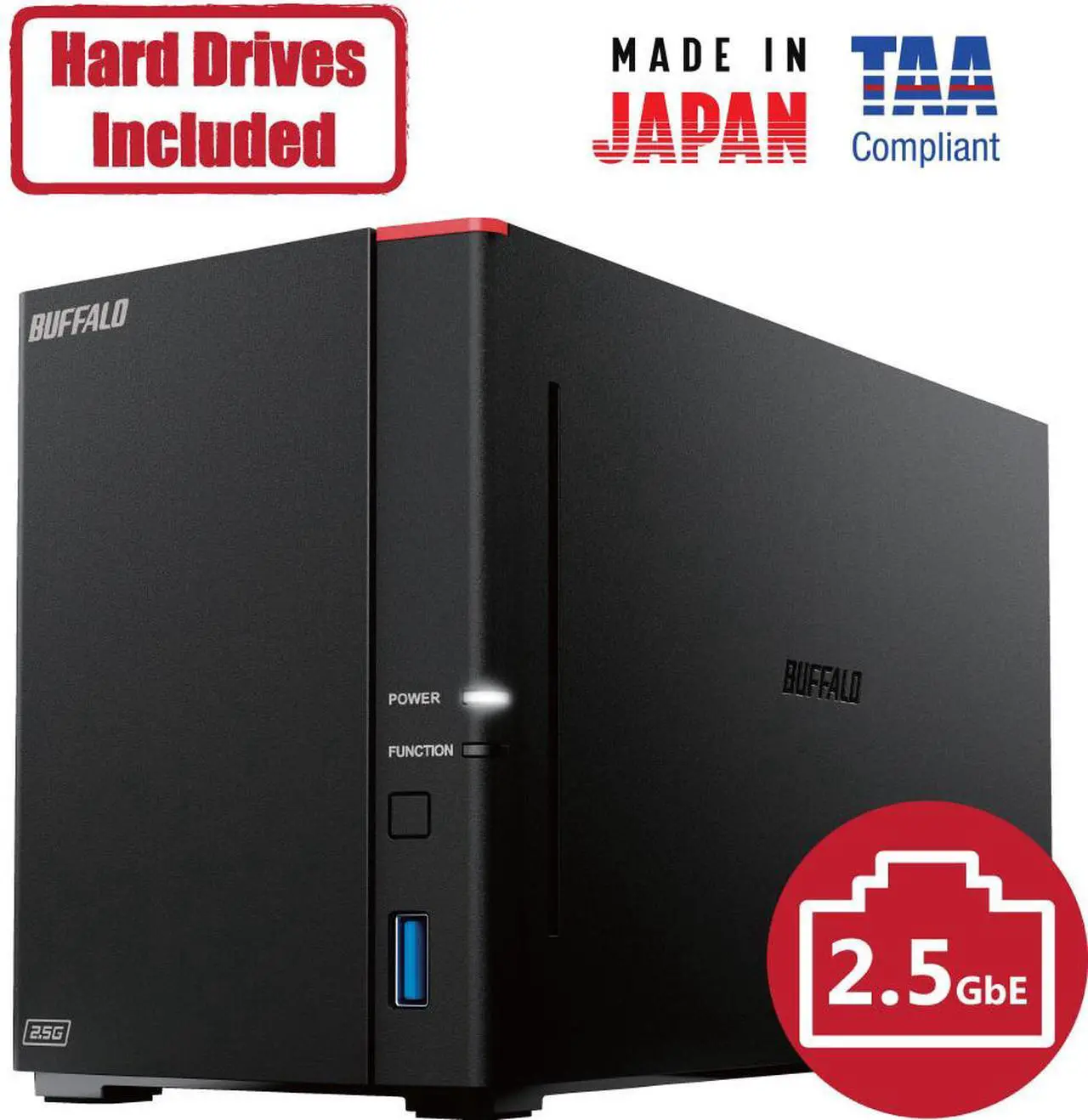 Main image of BUFFALO LinkStation 720 2-Bay Professional Network Storage 4TB (2x2TB) with Hard Drives Included