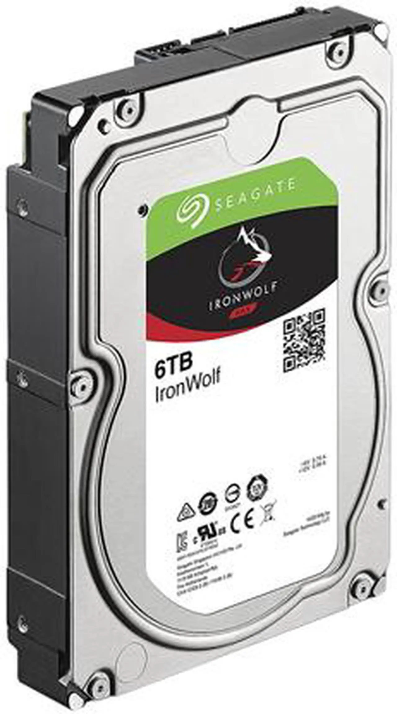 Alt view image 3 of 4 - Seagate IronWolf 6TB NAS Hard Drive 7200 RPM 256MB Cache SATA 6.0Gb/s CMR 3.5" Internal HDD for RAID Network Attached Storage ST6000VN0033
