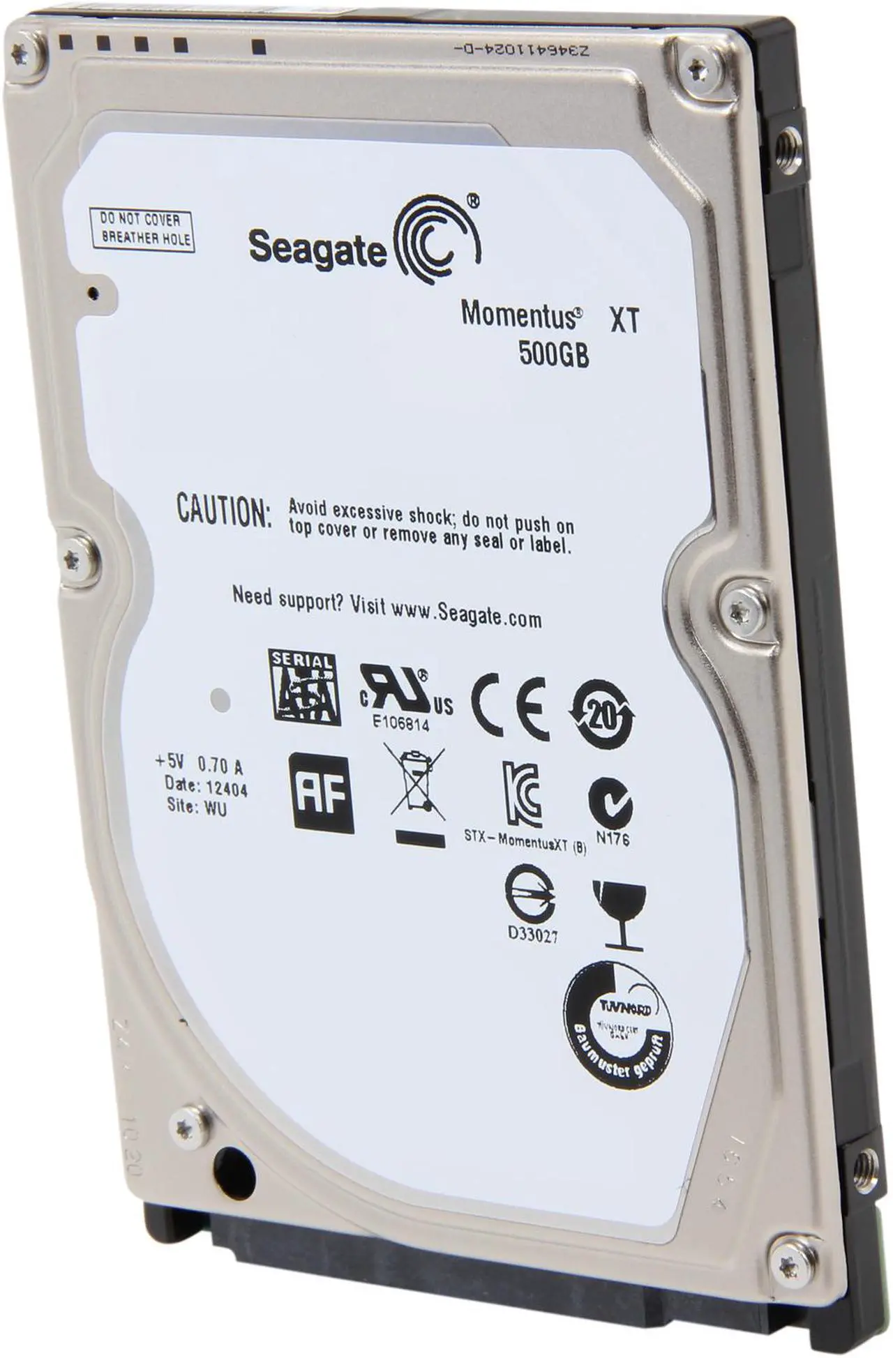 Main image of Seagate Momentus XT ST500LX003 500GB 7200 RPM 32MB Cache SATA 6.0Gb/s 2.5" Solid State Hybrid Drive Bare Drive