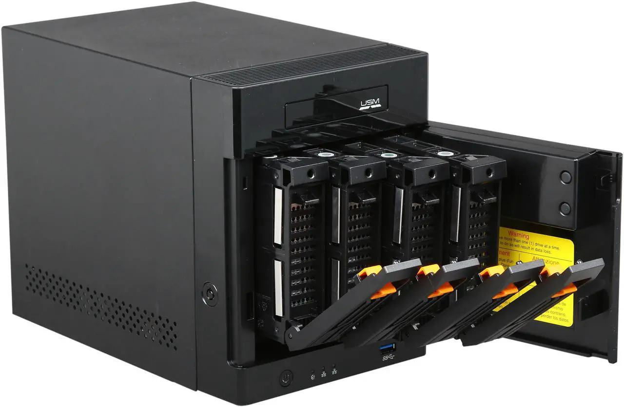 Alt view image 5 of 6 - Seagate STBP8000100 8TB Business Storage 4-Bay NAS