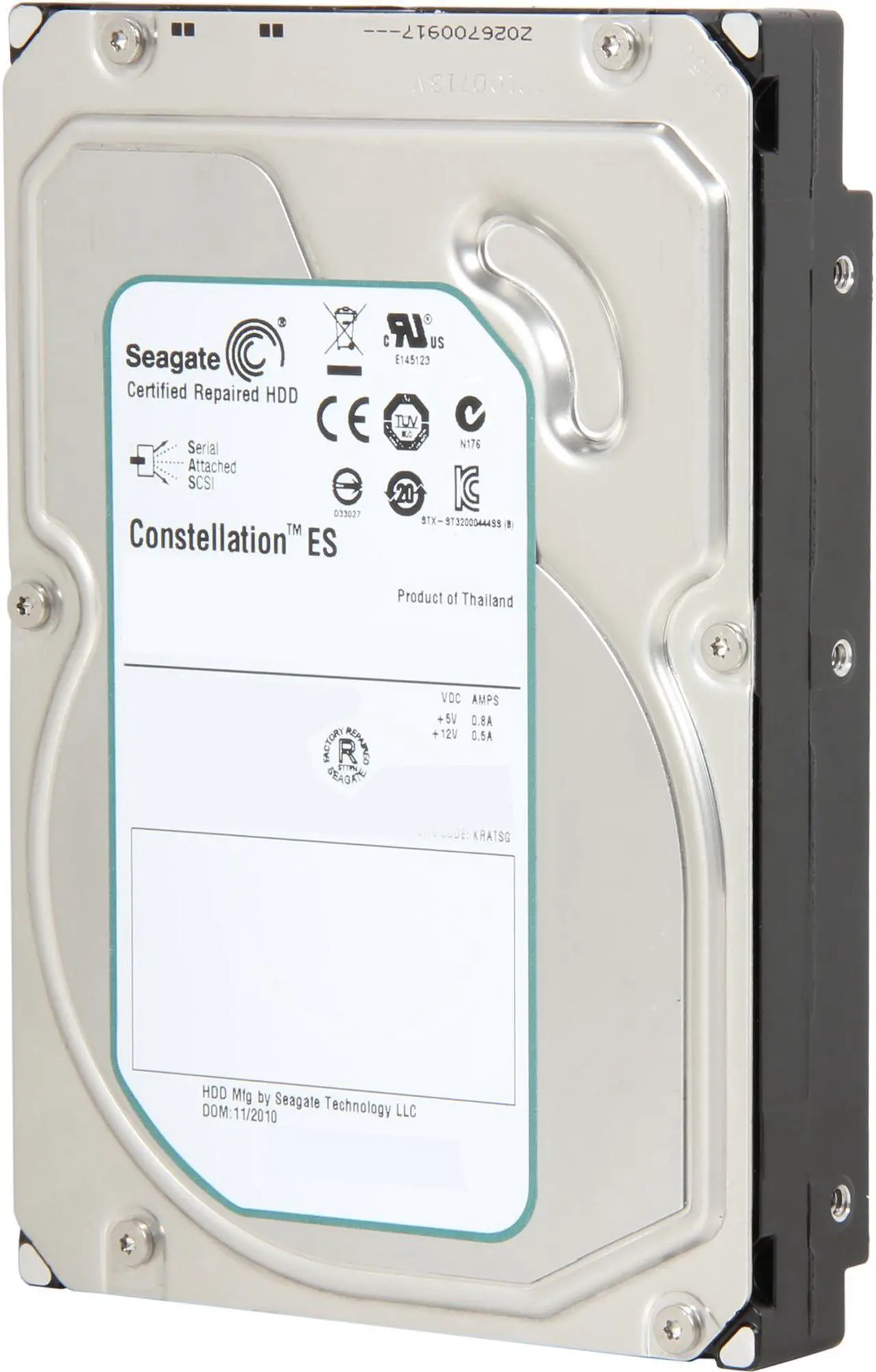 Main image of Seagate Constellation ES ST31000424SS 1TB 7200 RPM 16MB Cache SAS 6Gb/s 3.5" Enterprise Internal Hard Drive Bare Drive
