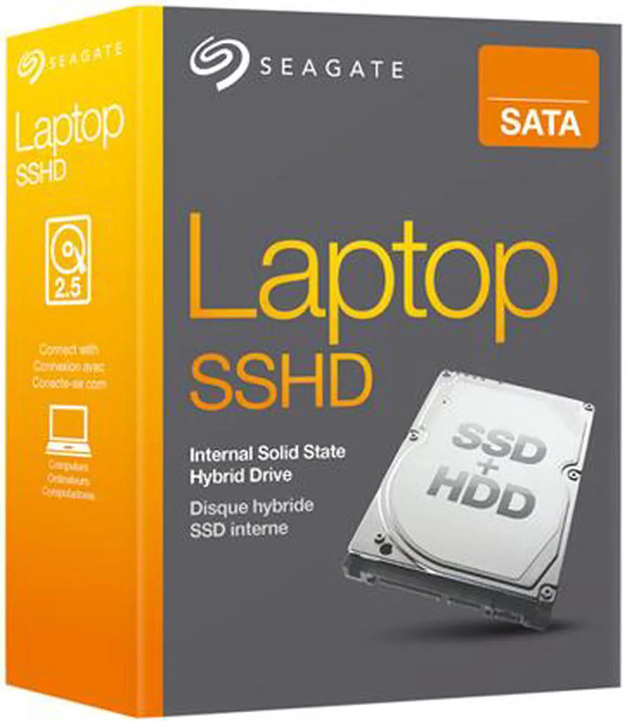 Alt view image 5 of 5 - Seagate Hybrid Drives STBD1000400 1TB MLC/8GB 64MB Cache SATA 6.0Gb/s NCQ 2.5" Laptop SSHD -Retail Kit