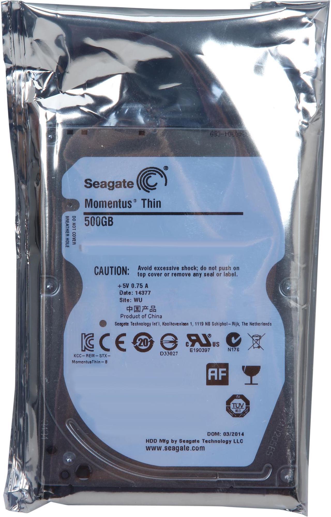 Alt view image 6 of 5 - Seagate Laptop Thin ST500LM021 500GB 7200 RPM 32MB Cache SATA 6.0Gb/s 2.5" Hard Drive
