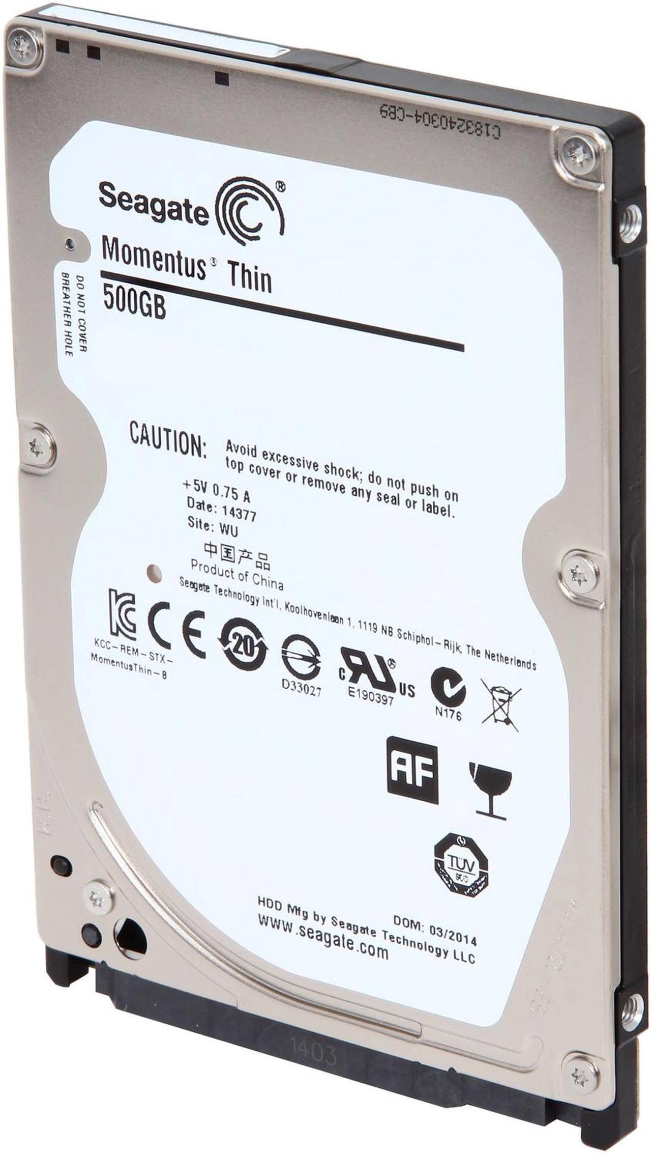 Main image of Seagate Laptop Thin ST500LM021 500GB 7200 RPM 32MB Cache SATA 6.0Gb/s 2.5" Hard Drive