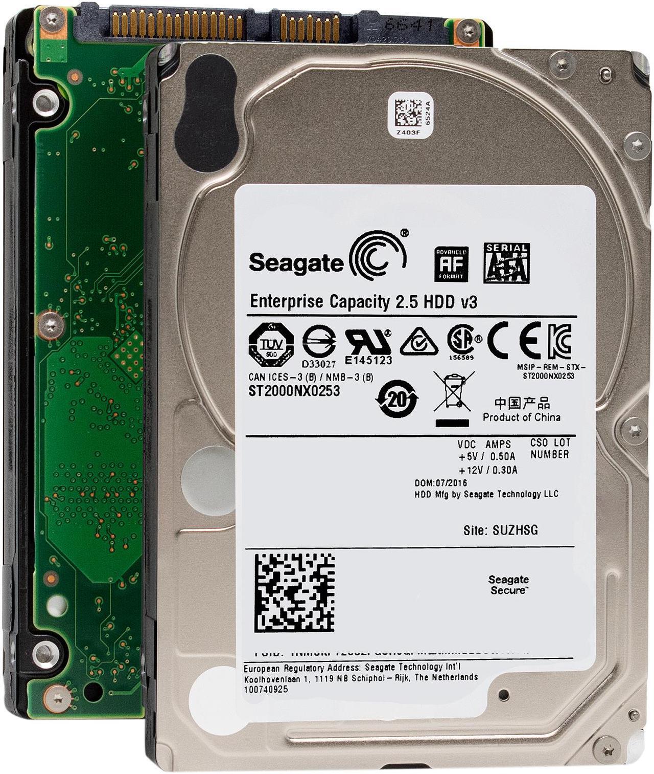 Main image of Seagate Exos 7E2000 2TB 512e SATA 6Gb/s 7200 RPM 2.5-Inch Enterprise Hard Drive (ST2000NX0253)