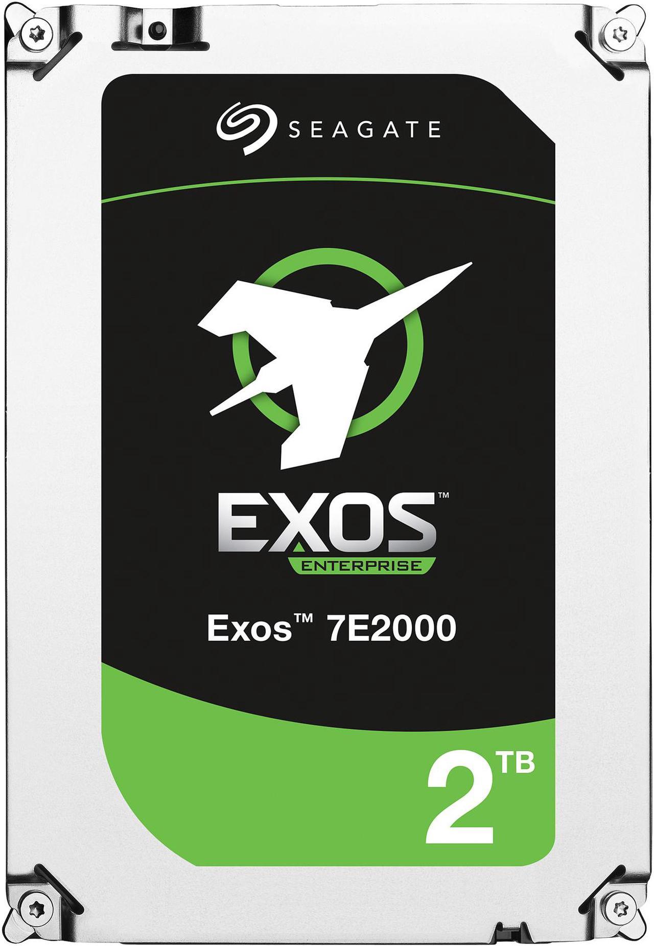 Seagate Exos 7E2000 2TB 512e SAS 12Gb/s 7200 RPM 128MB Cache Enterprise Hard Drive (ST2000NX0273)