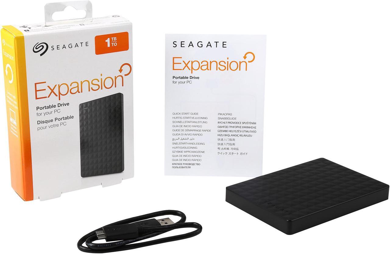 Alt view image 9 of 9 - Seagate Portable Hard Drive 1TB HDD - External Expansion for PC Windows PS4 & Xbox - USB 2.0 & 3.0 Black (STEA1000400)