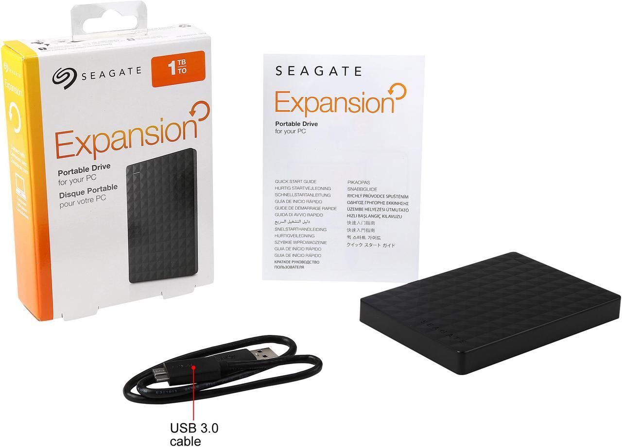 Alt view image 10 of 9 - Seagate Portable Hard Drive 1TB HDD - External Expansion for PC Windows PS4 & Xbox - USB 2.0 & 3.0 Black (STEA1000400)