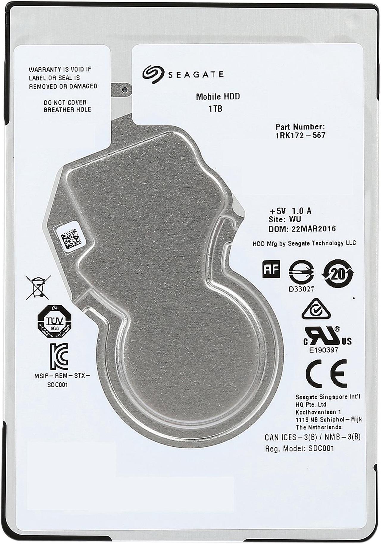 Alt view image 6 of 8 - Seagate ST1000LM035 1TB 5400 RPM 128MB Cache SATA 6.0Gb/s 2.5" Internal Notebook Hard Drive