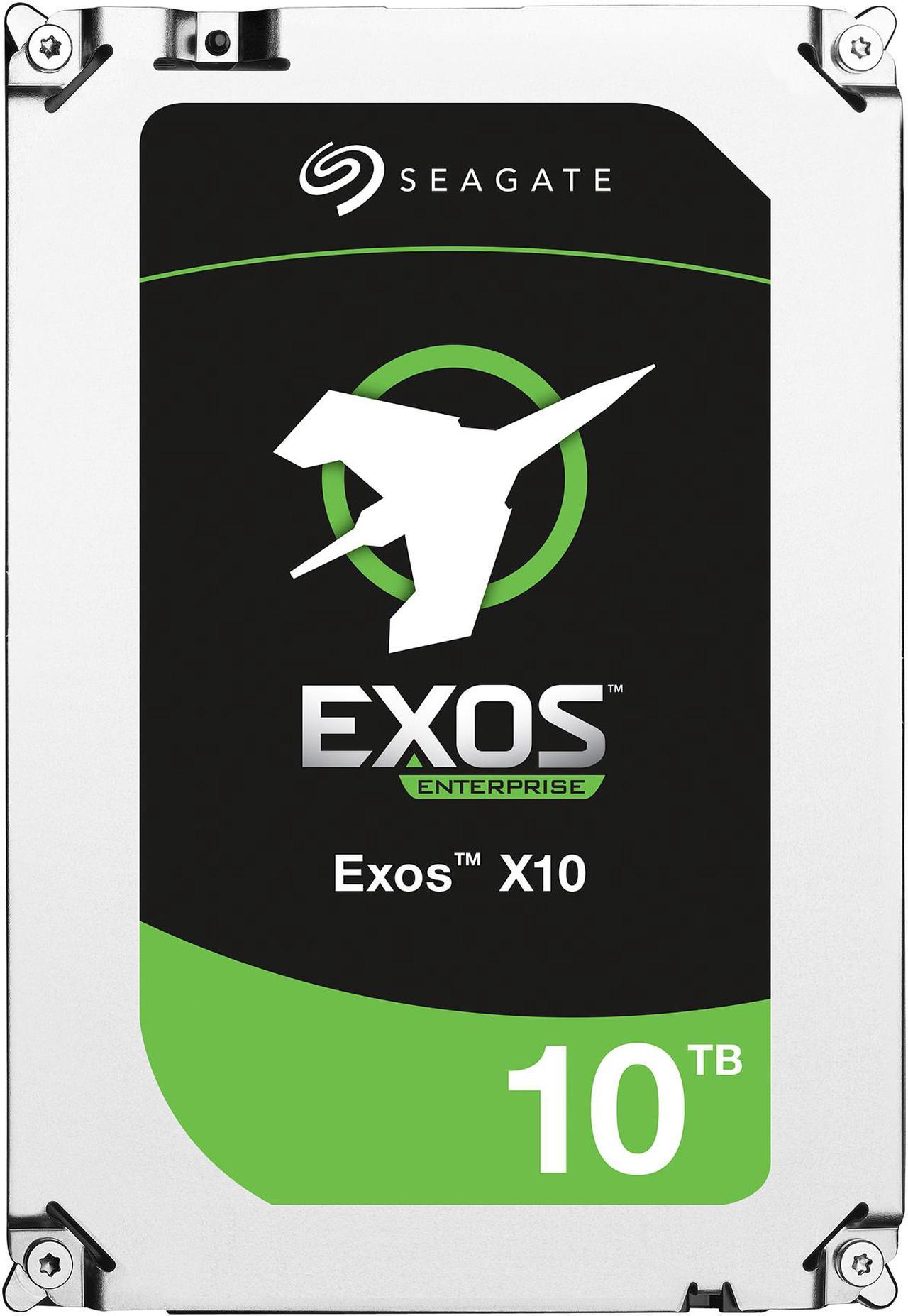 Seagate Exos Enterprise Capacity 3.5'' HDD 10TB (Helium) 7200 RPM SATA 6Gb/s 256MB Cache Hyperscale 512e Internal Hard Drive ST10000NM0016