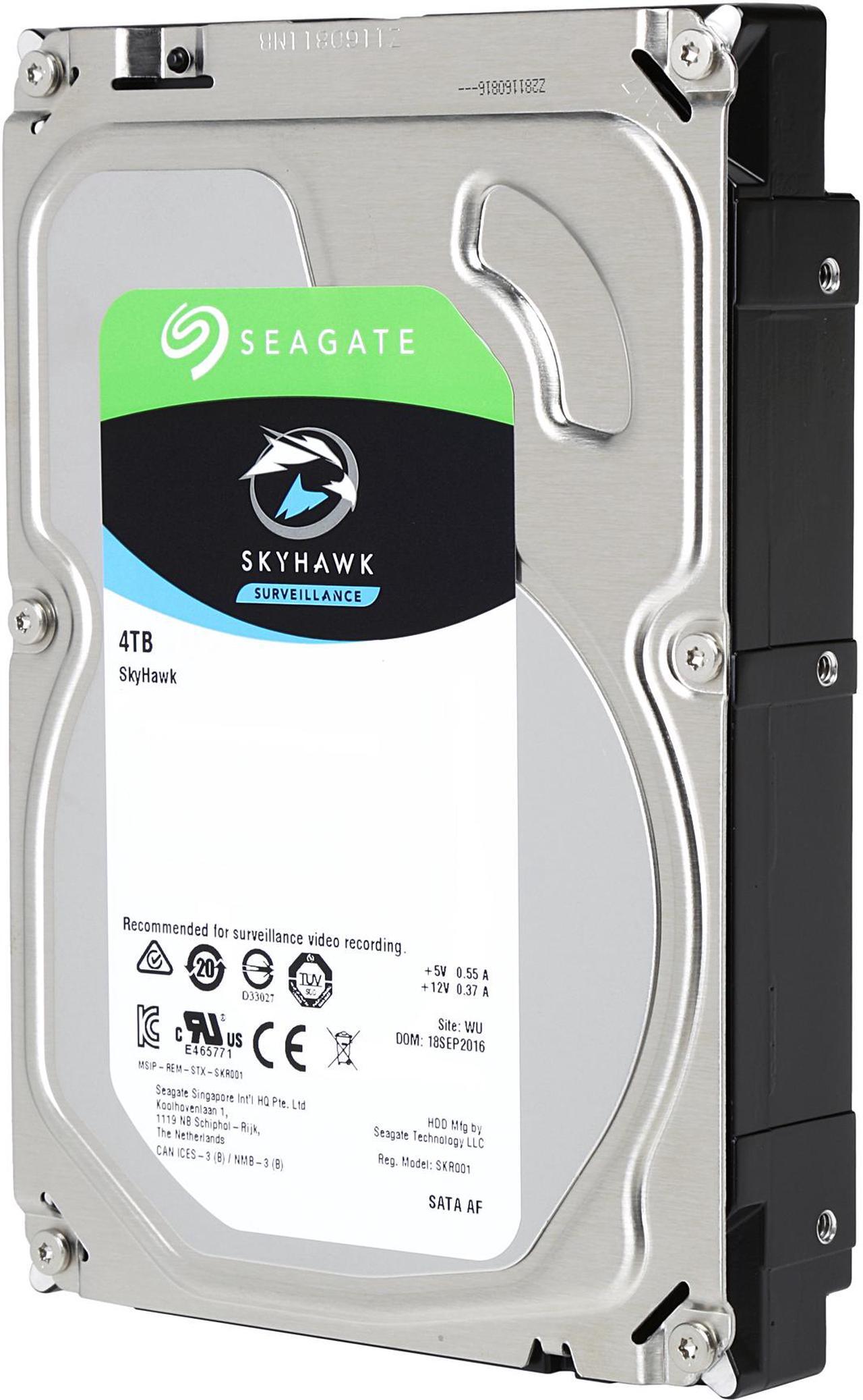 Alt view image 3 of 4 - Seagate SkyHawk 4TB Surveillance Hard Drive 64MB Cache SATA 6.0Gb/s 3.5" Internal Hard Drive ST4000VX007