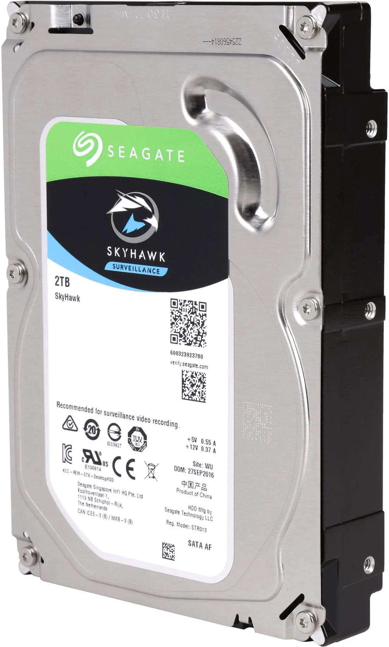 Alt view image 3 of 4 - Seagate SkyHawk 2TB Surveillance Hard Drive 64MB Cache SATA 6.0Gb/s 3.5" Internal Hard Drive ST2000VX008