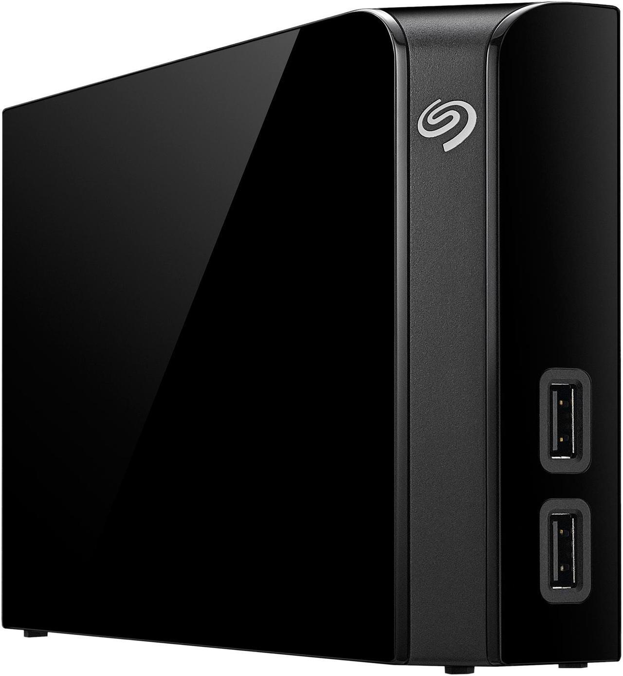 Alt view image 2 of 14 - Seagate Backup Plus Hub 6TB 2 x USB 3.0 Hard Drives - Desktop External STEL6000100 Black