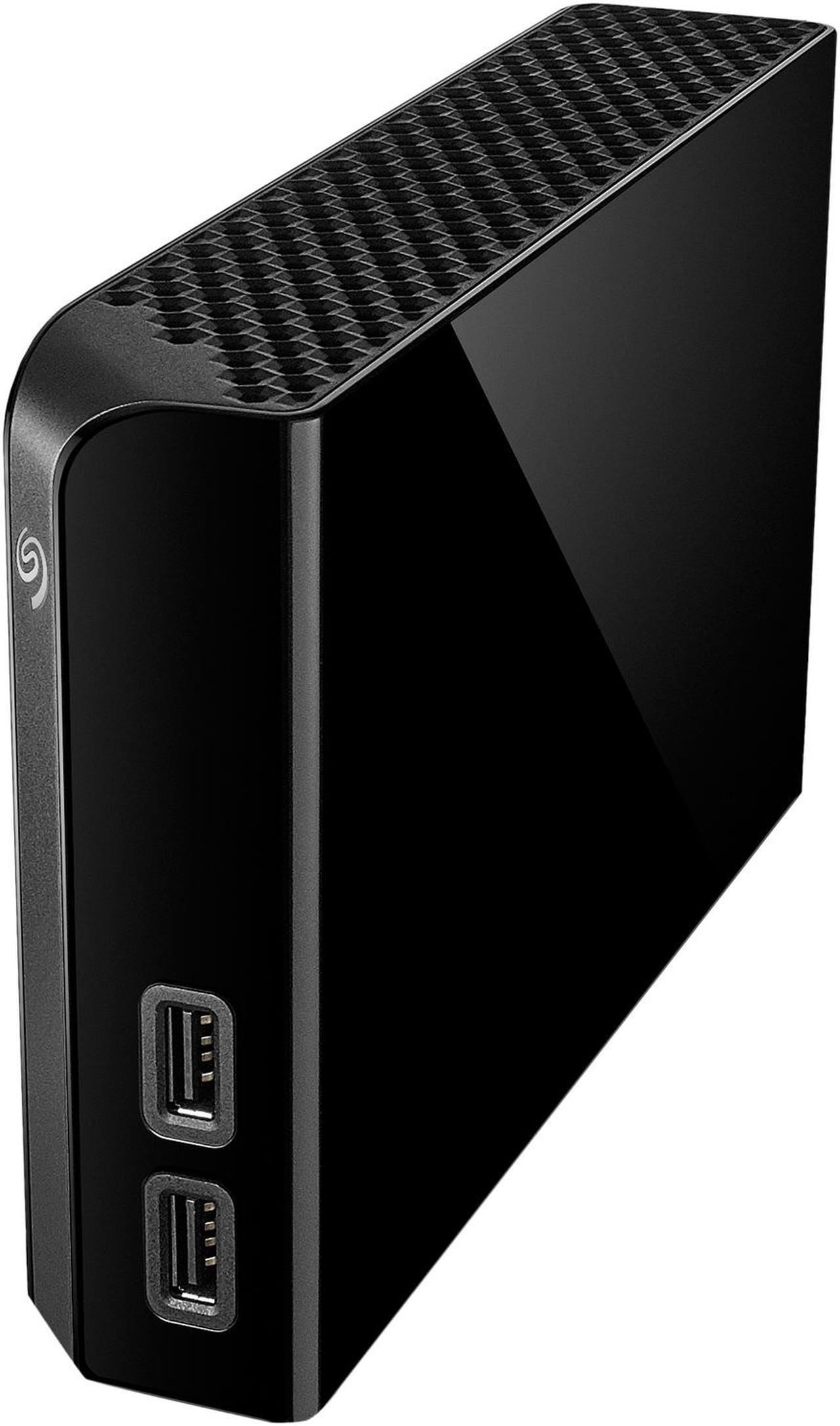 Alt view image 3 of 14 - Seagate Backup Plus Hub 6TB 2 x USB 3.0 Hard Drives - Desktop External STEL6000100 Black