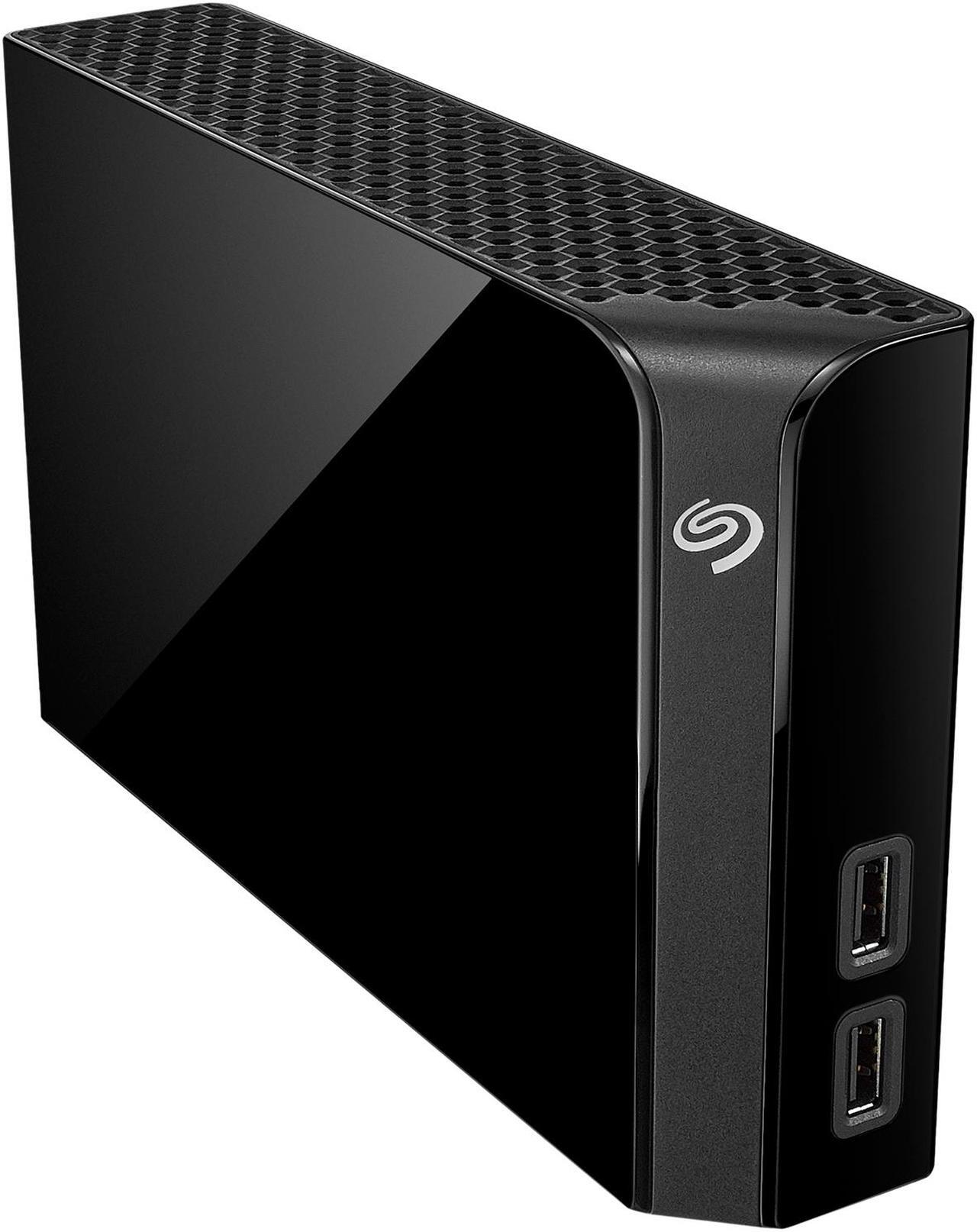 Alt view image 5 of 14 - Seagate Backup Plus Hub 6TB 2 x USB 3.0 Hard Drives - Desktop External STEL6000100 Black