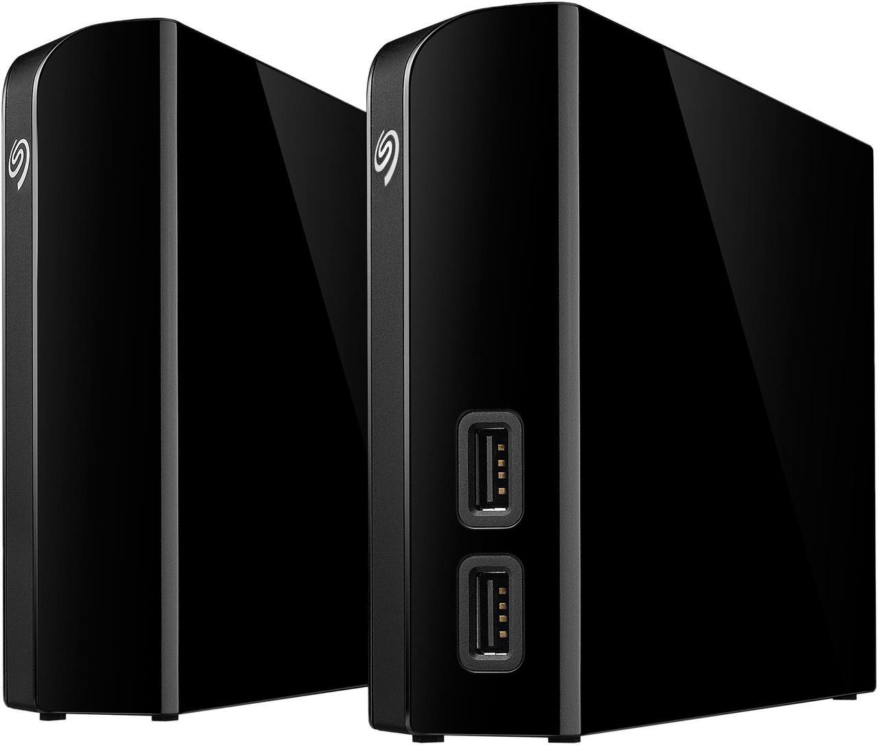 Alt view image 11 of 14 - Seagate Backup Plus Hub 6TB 2 x USB 3.0 Hard Drives - Desktop External STEL6000100 Black