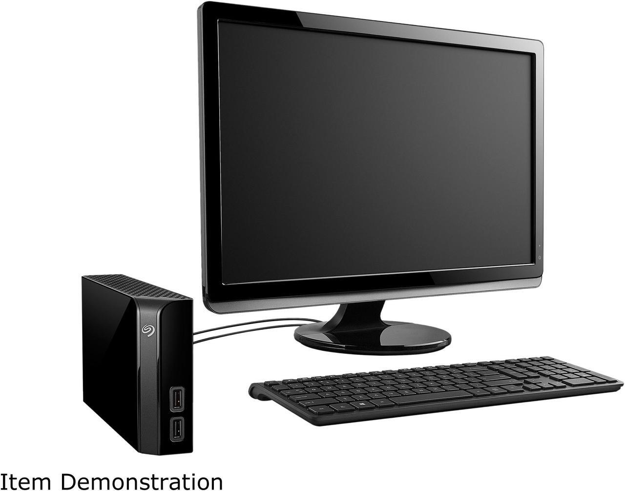 Alt view image 12 of 14 - Seagate Backup Plus Hub 6TB 2 x USB 3.0 Hard Drives - Desktop External STEL6000100 Black