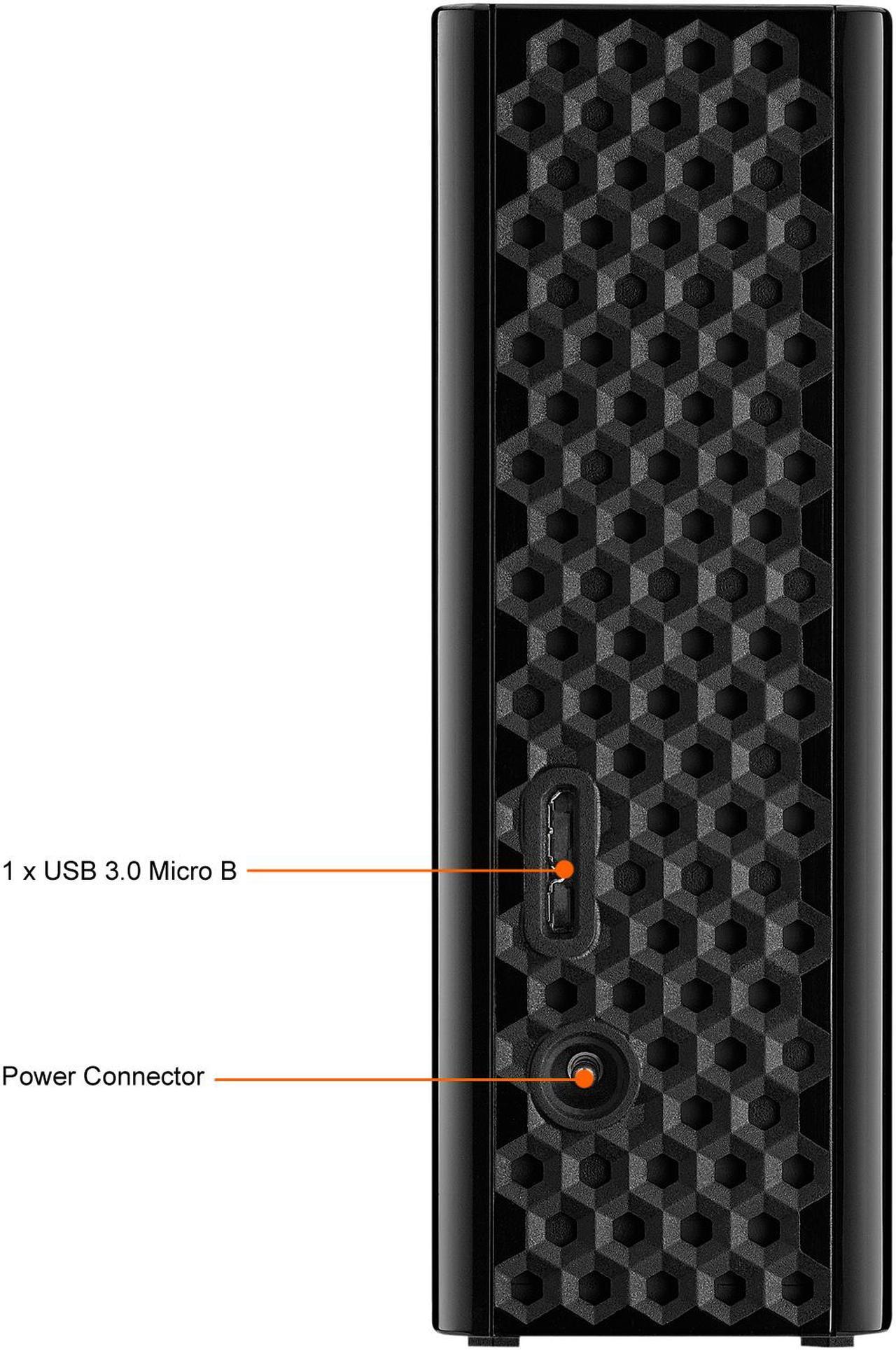 Alt view image 9 of 14 - Seagate Backup Plus Hub 6TB 2 x USB 3.0 Hard Drives - Desktop External STEL6000100 Black
