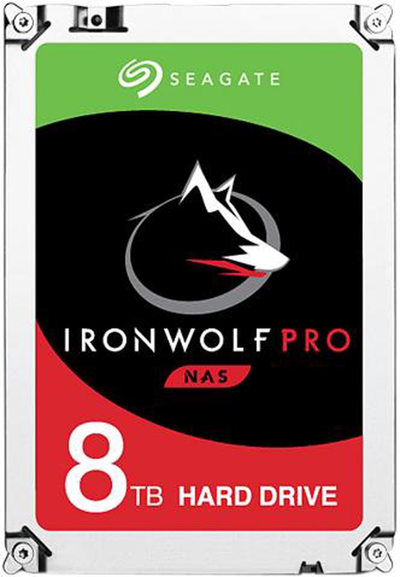 Seagate IronWolf Pro ST8000NE0021 8TB 7200 RPM 256MB Cache SATA 6.0Gb/s 3.5" Internal Hard Drive Bare Drive