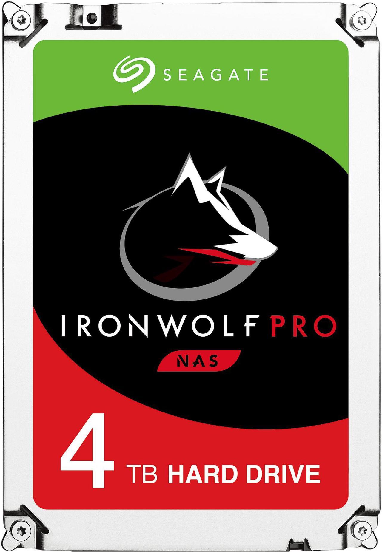Main image of Seagate IronWolf Pro 4TB NAS Hard Drive 7200 RPM 128MB Cache SATA 6.0Gb/s 3.5" Internal Hard Drive ST4000NE0025