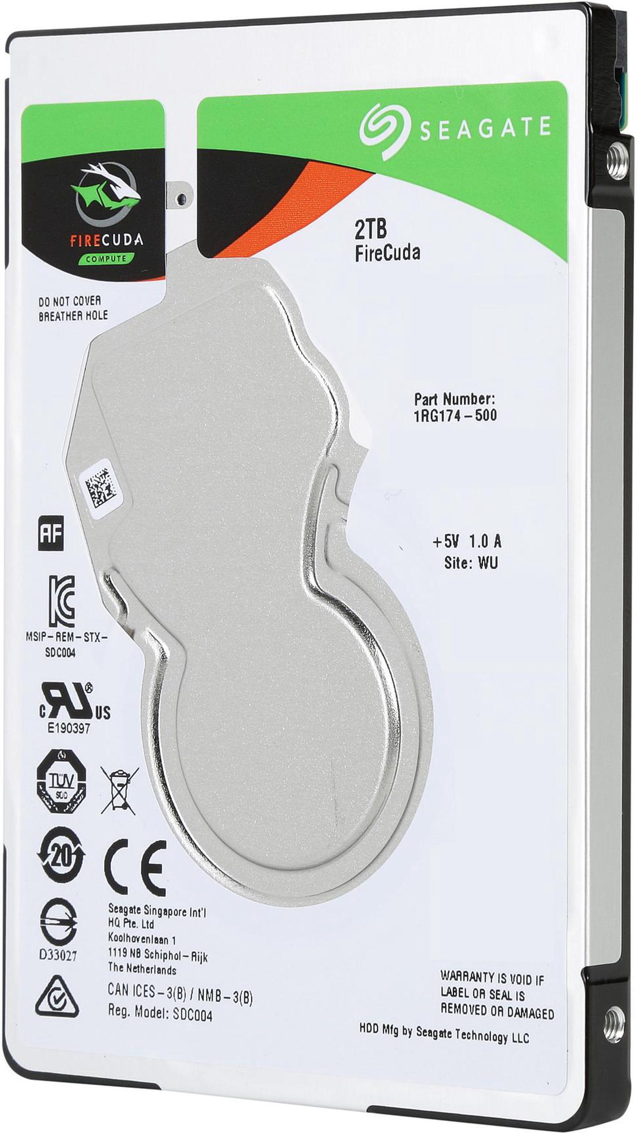 Alt view image 3 of 5 - Seagate FireCuda Gaming SSHD 2TB SATA 6.0Gb/s 2.5" Notebooks / Laptops Internal Hard Drive ST2000LX001