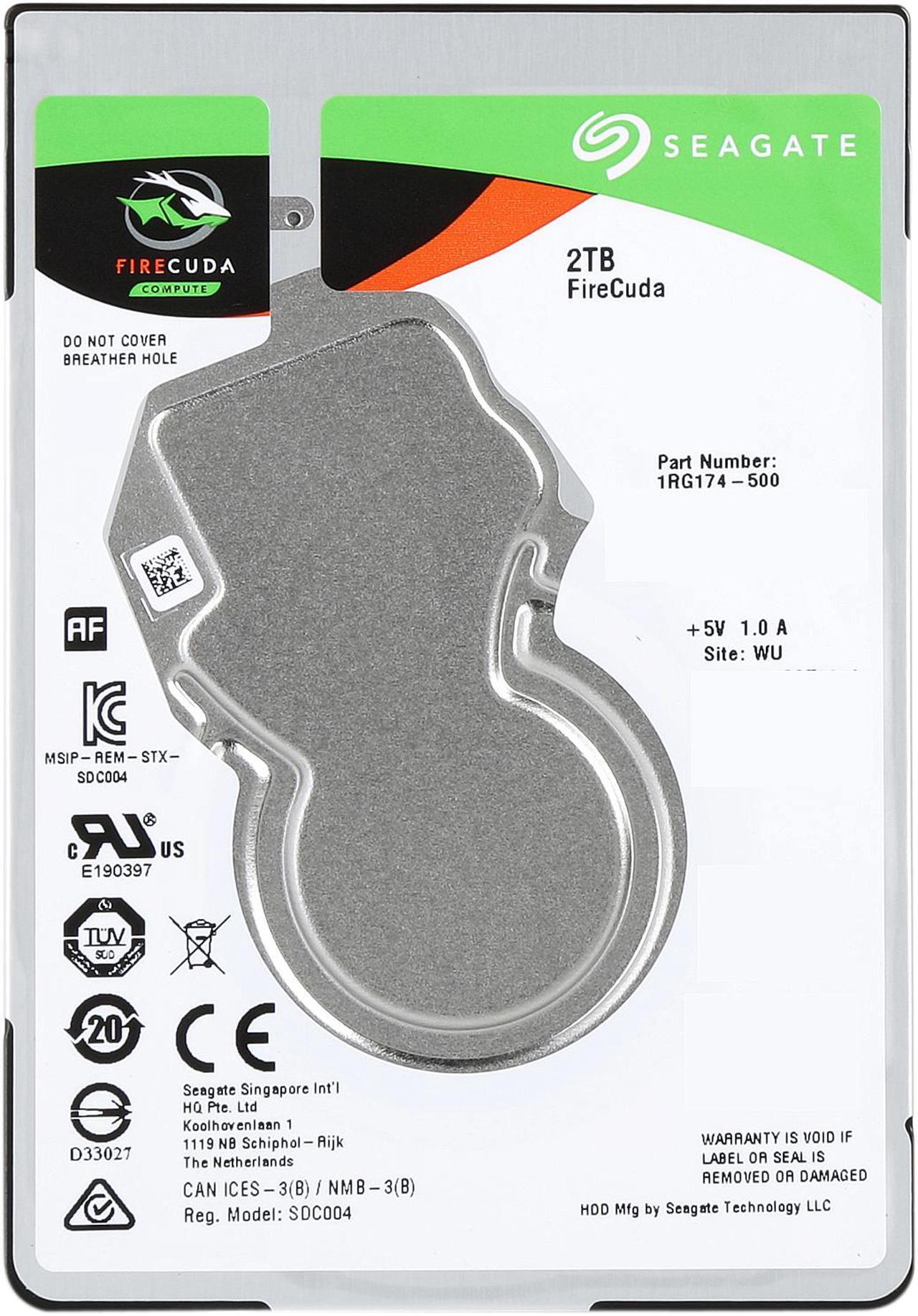 Alt view image 4 of 5 - Seagate FireCuda Gaming SSHD 2TB SATA 6.0Gb/s 2.5" Notebooks / Laptops Internal Hard Drive ST2000LX001