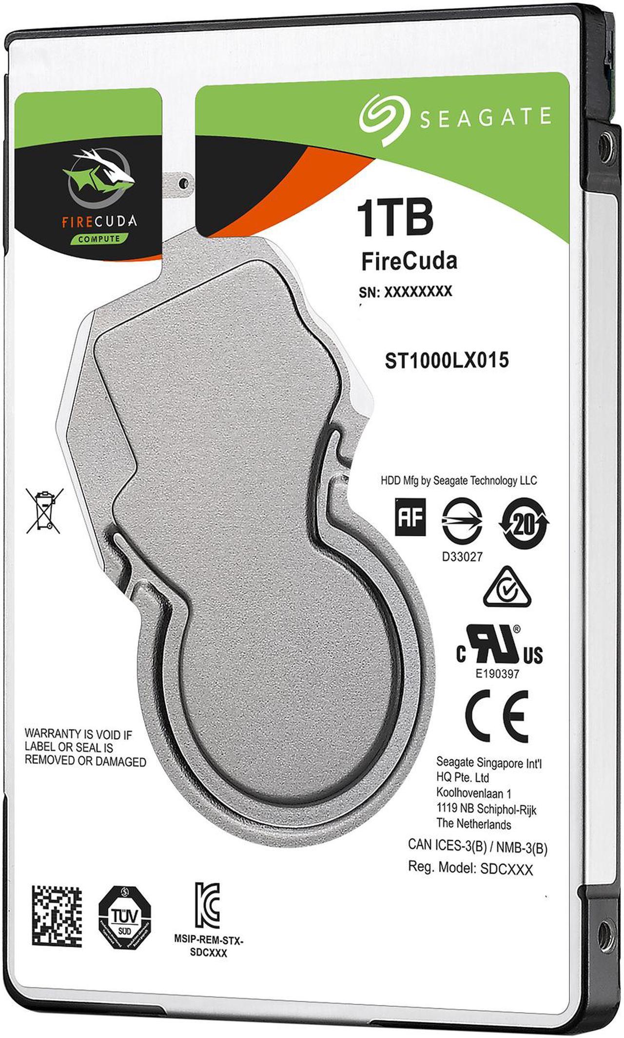 Alt view image 3 of 6 - Seagate FireCuda Gaming SSHD 1TB SATA 6.0Gb/s 2.5" Notebooks / Laptops Internal Hard Drive ST1000LX015