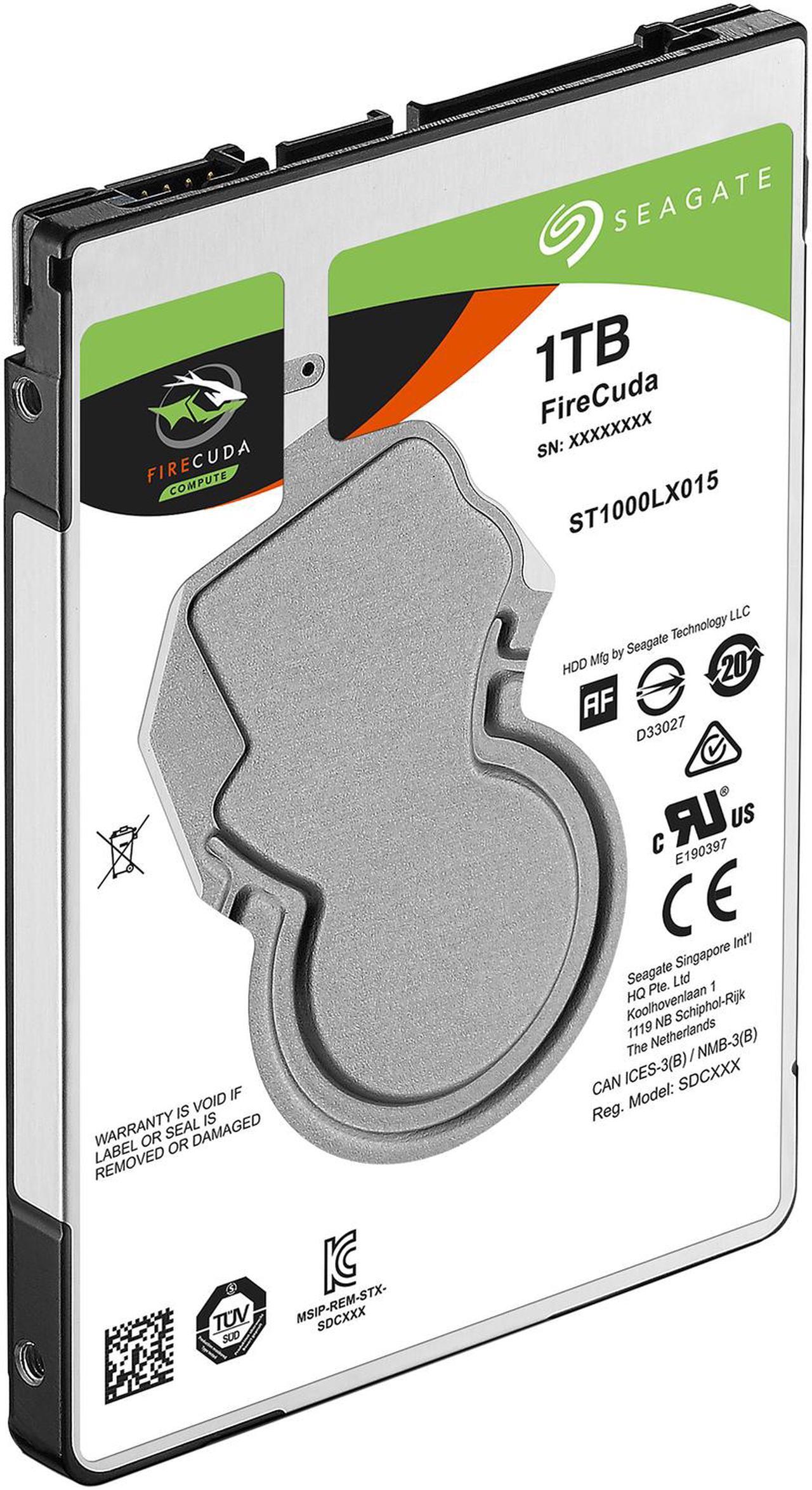 Alt view image 4 of 6 - Seagate FireCuda Gaming SSHD 1TB SATA 6.0Gb/s 2.5" Notebooks / Laptops Internal Hard Drive ST1000LX015