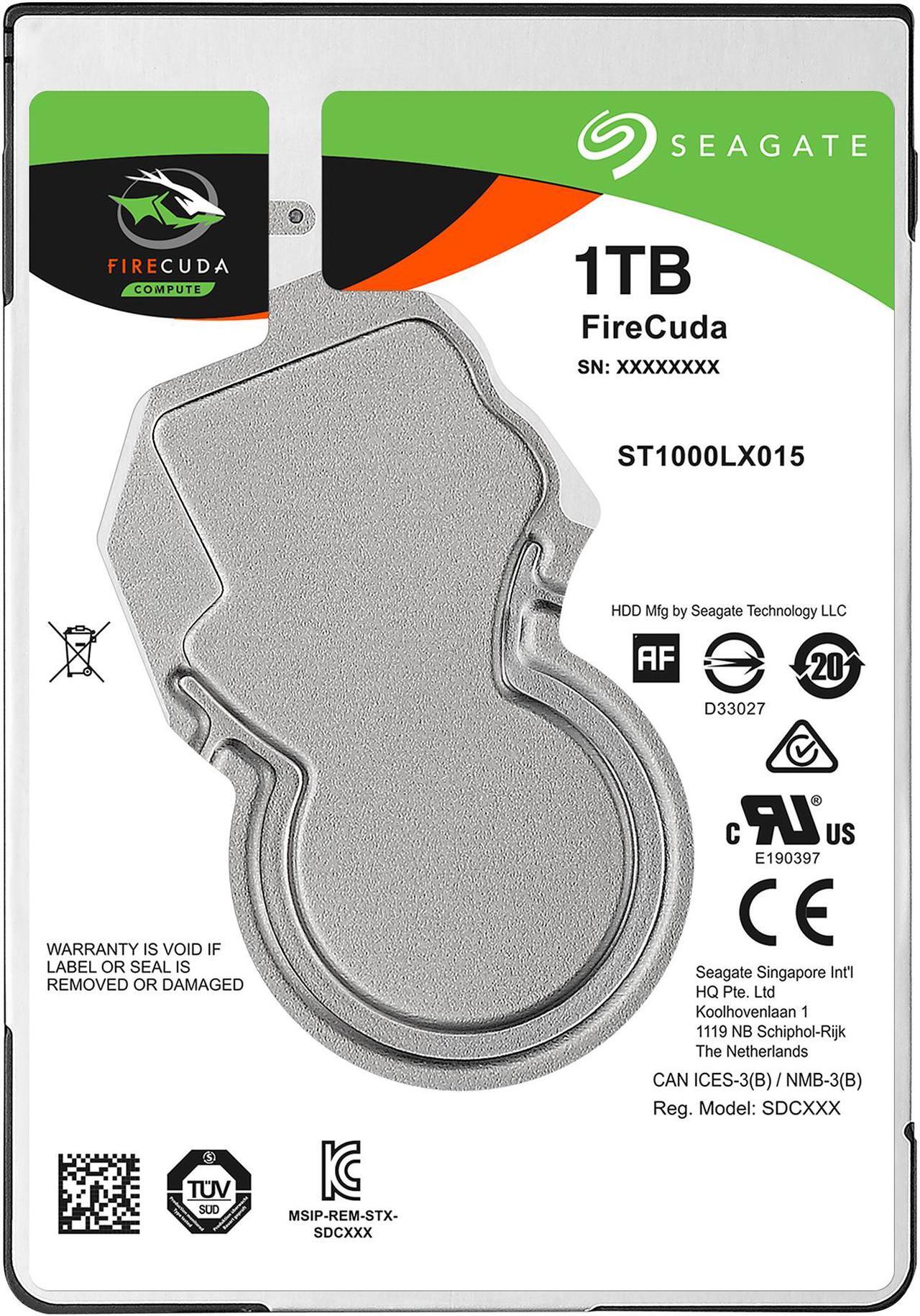 Alt view image 2 of 6 - Seagate FireCuda Gaming SSHD 1TB SATA 6.0Gb/s 2.5" Notebooks / Laptops Internal Hard Drive ST1000LX015