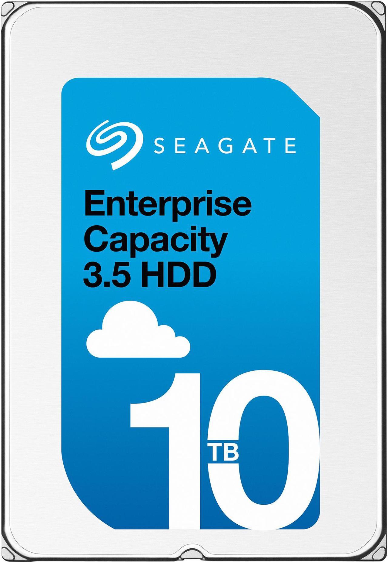 Seagate Enterprise Capacity 3.5'' HDD 10TB (Helium) 7200 RPM SATA 6Gb/s 256MB Cache Standard 4Kn Internal Hard Drive ST10000NM0186