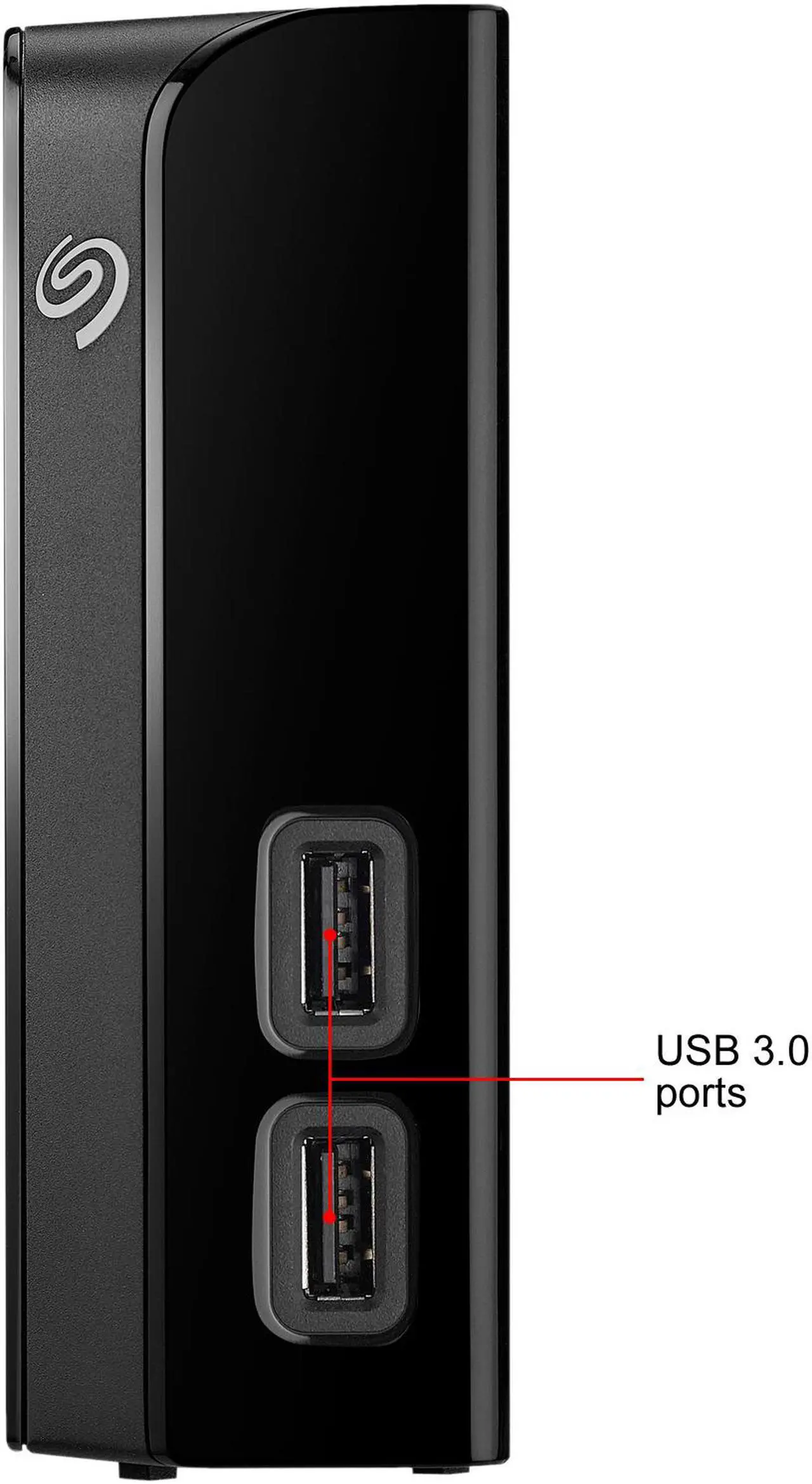 Alt view image 3 of 13 - Seagate Backup Plus Hub 10TB USB 3.0 3.5" Desktop External Hard Drive STEL10000400 Black
