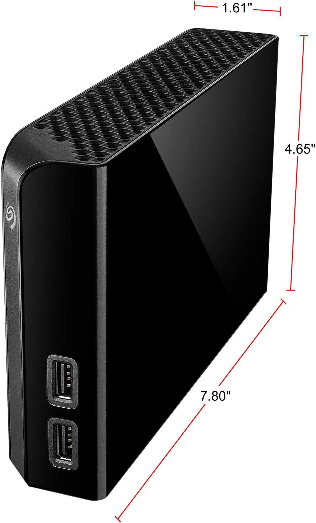Alt view image 6 of 13 - Seagate Backup Plus Hub 10TB USB 3.0 3.5" Desktop External Hard Drive STEL10000400 Black